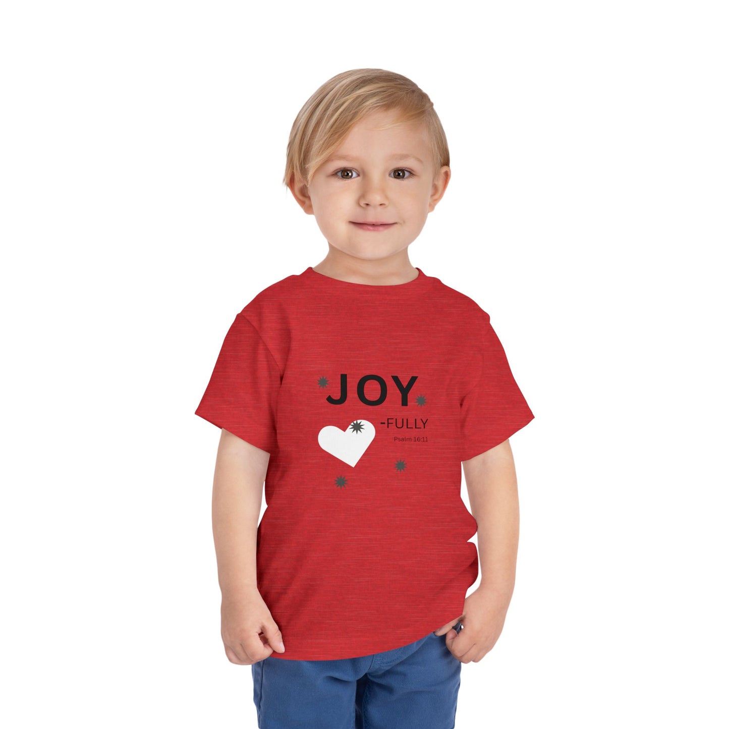 Joy-Fully Toddler Tee, Psalm 16:11— Christian Toddler Shirt