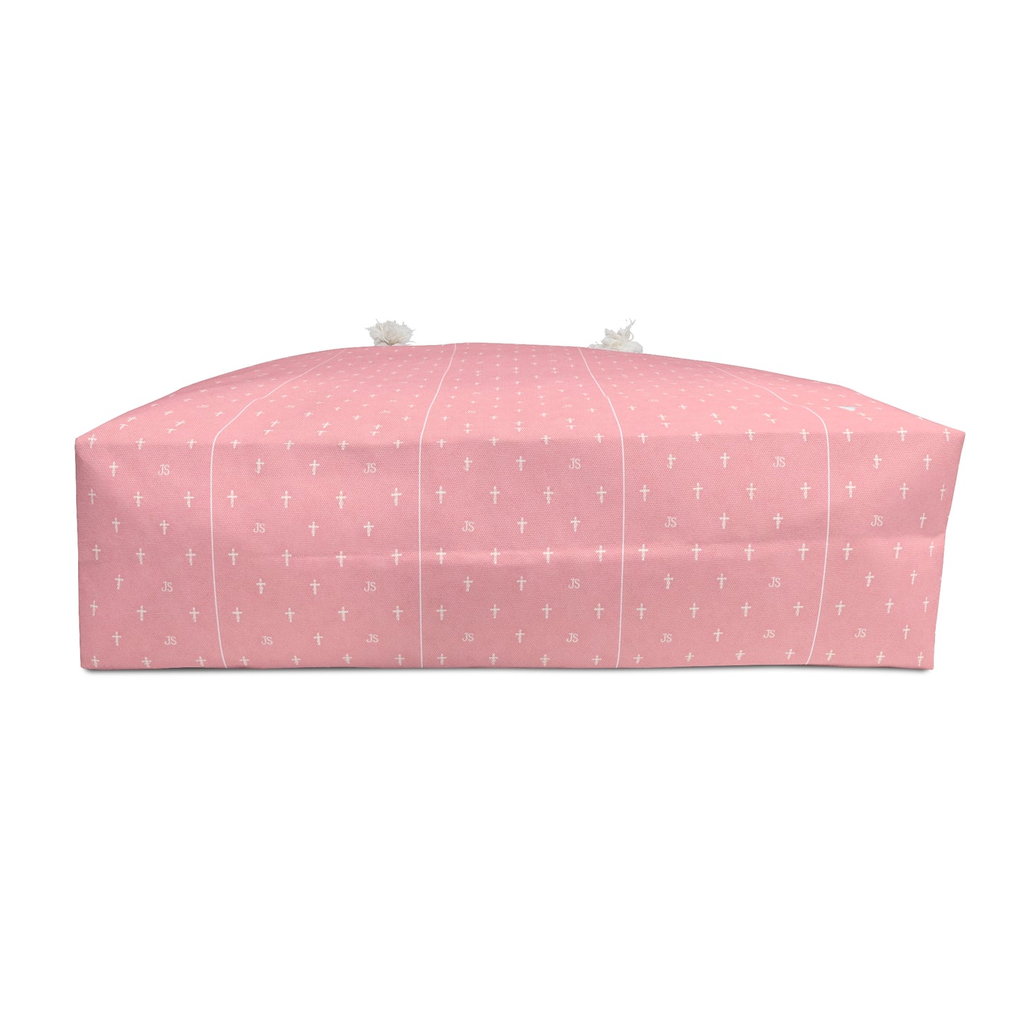 JOYFULLY SAVED Weekender Bag —Christian, Pink colored Travel Tote