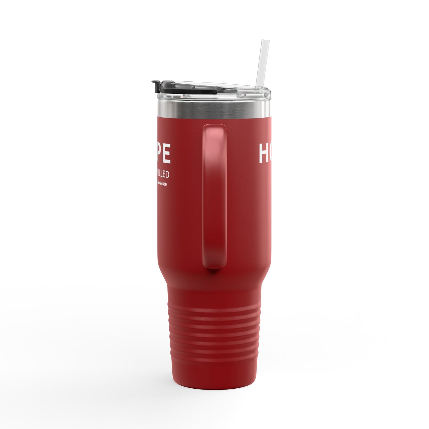 HOPE-filled 40oz Insulated Travel Mug — Christian Faith Declaration Hebrews 6:19
