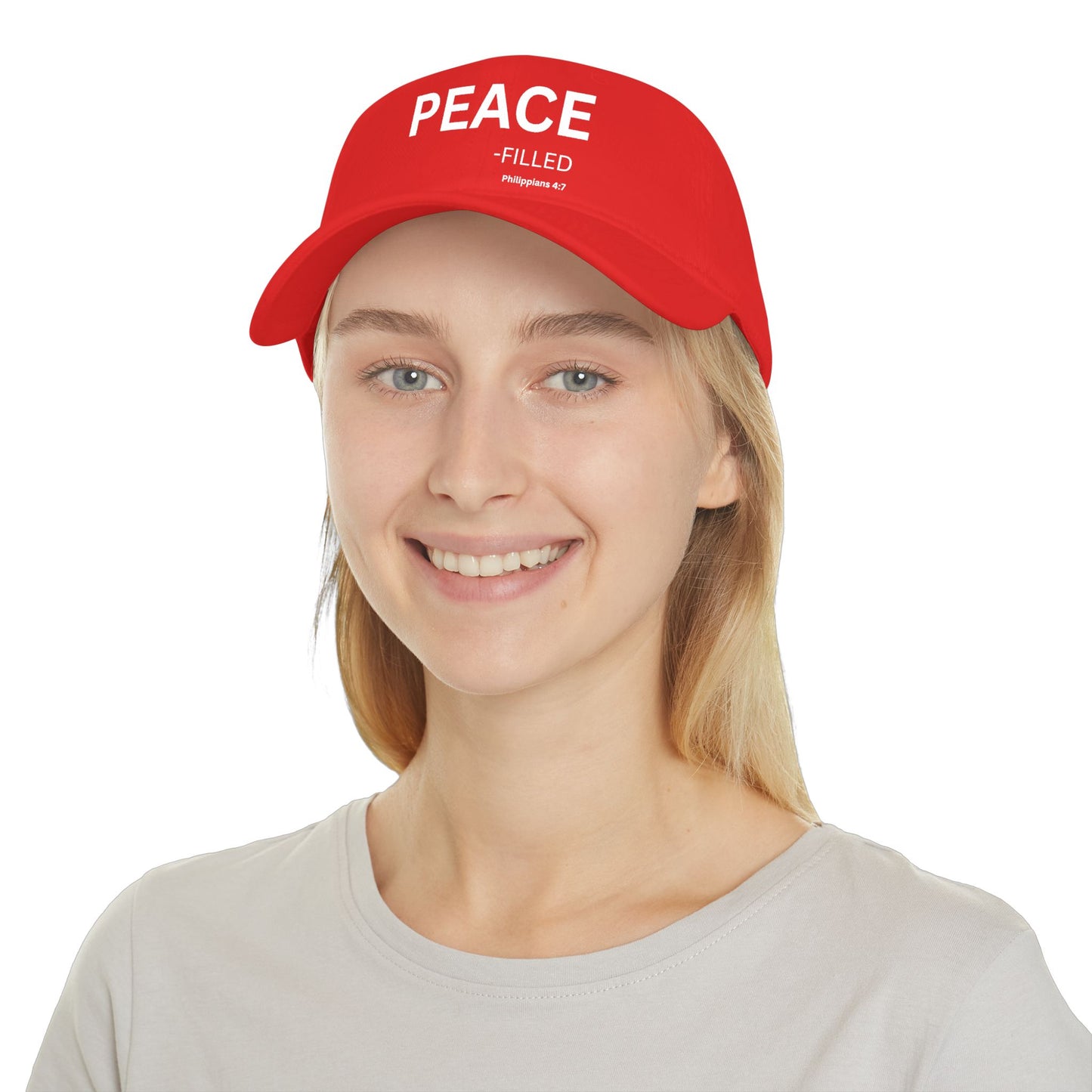 PEACE-filled Baseball Cap — Christian Hat (Philippians 4:7)