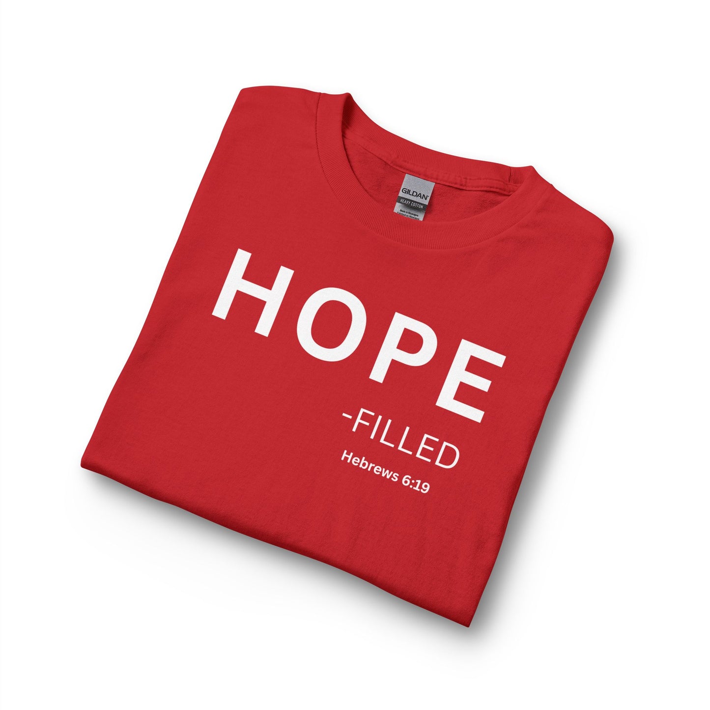 HOPE - filled Long Sleeve Tee — Christian Statement Shirt (Hebrews 6:19)