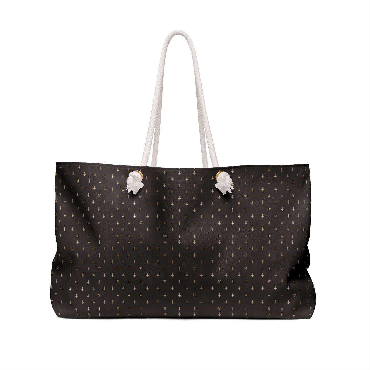 JOYFULLY SAVED Weekender Bag —Christian, Black colored Travel Tote