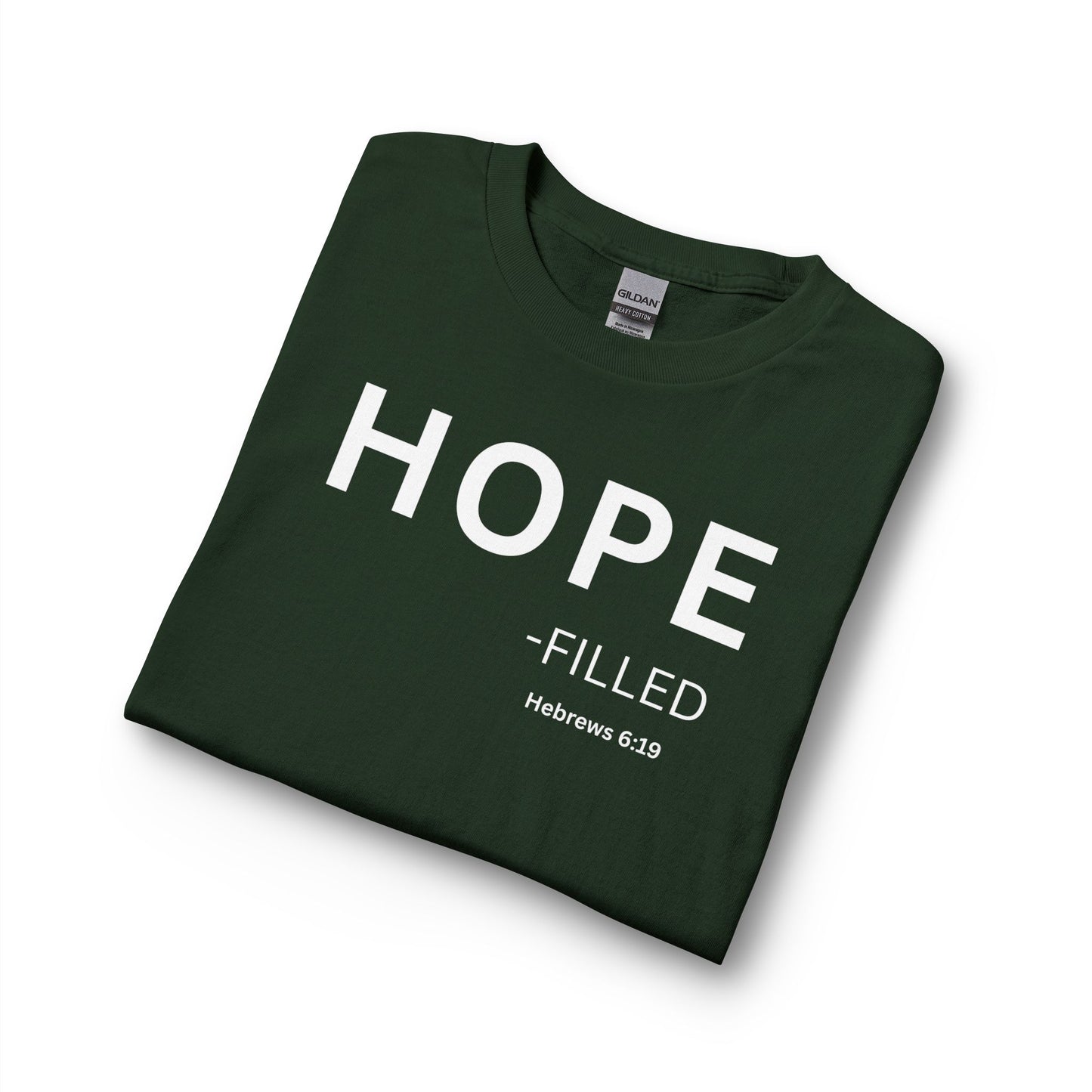 HOPE - filled Long Sleeve Tee — Christian Statement Shirt (Hebrews 6:19)