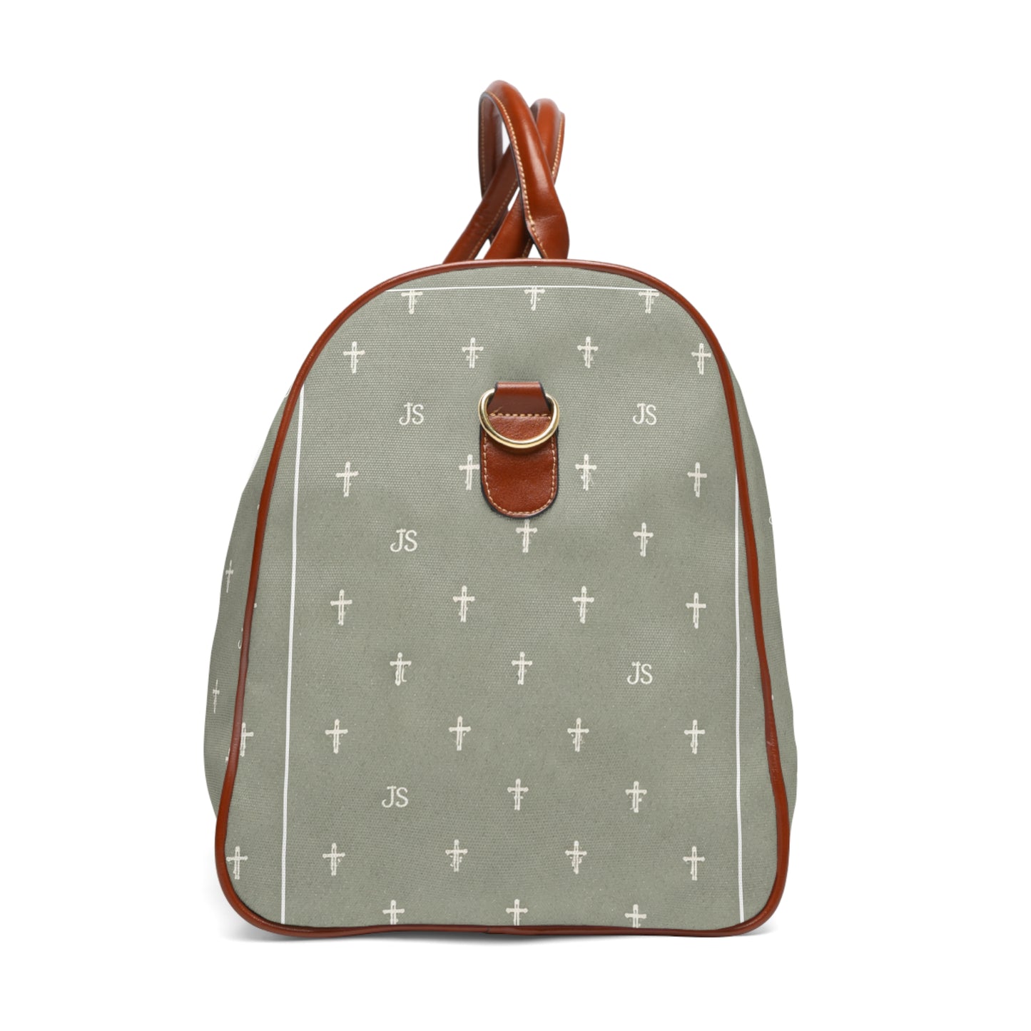 Christian Weekender Bag – Cross Pattern Travel Tote, Faith-Based Gift for Women