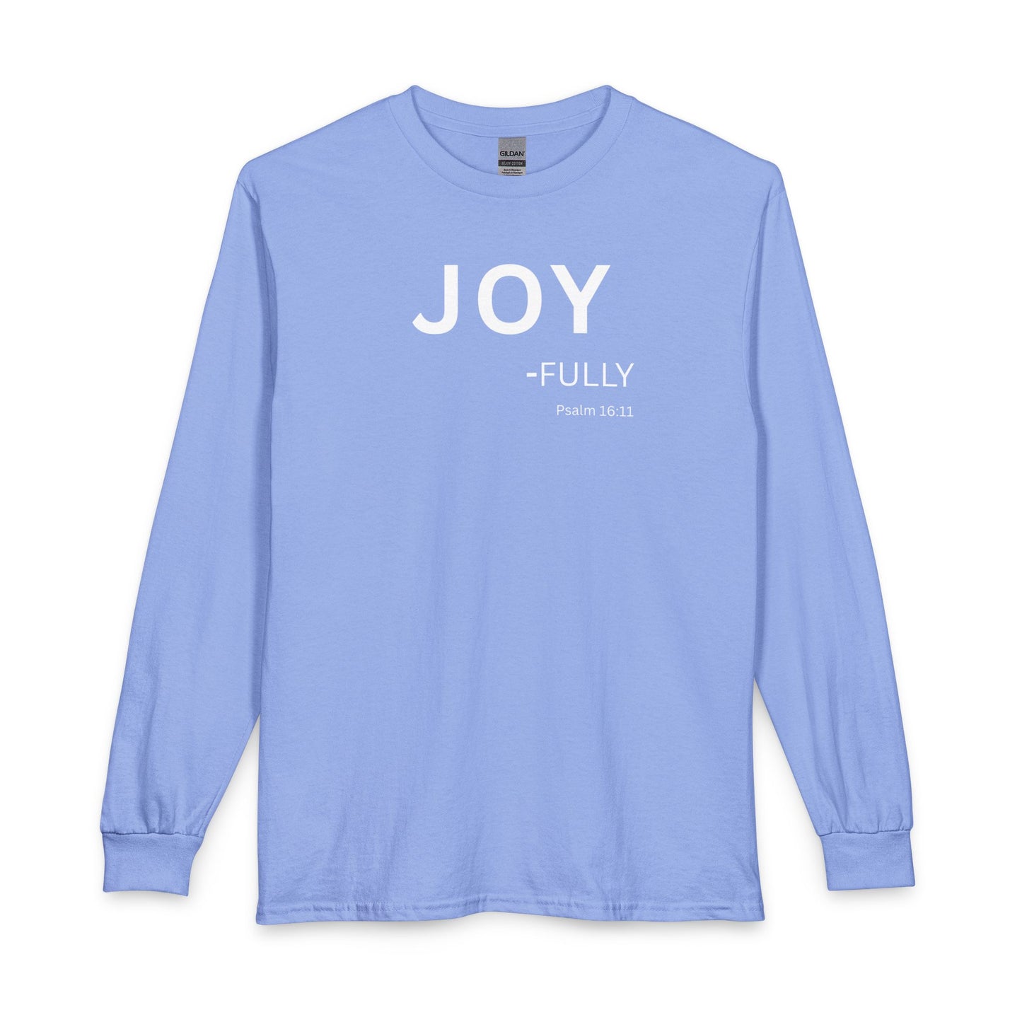 Joy-Fully Long Sleeve Tee – Christian Shirt (Psalm 16:11)