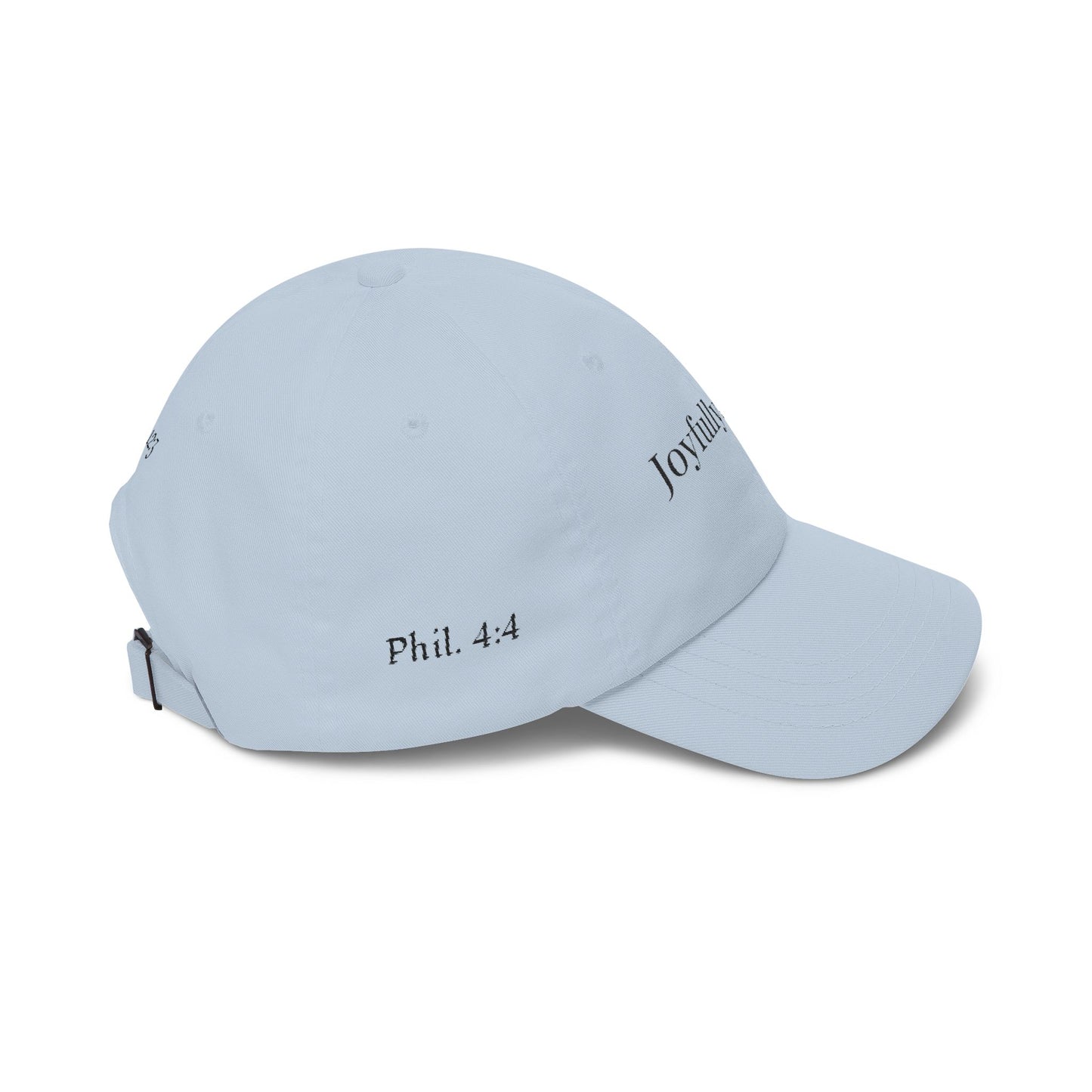 Classic "Dad" Cap, Cross logo with verses — Embroidered Christian Baseball Hat