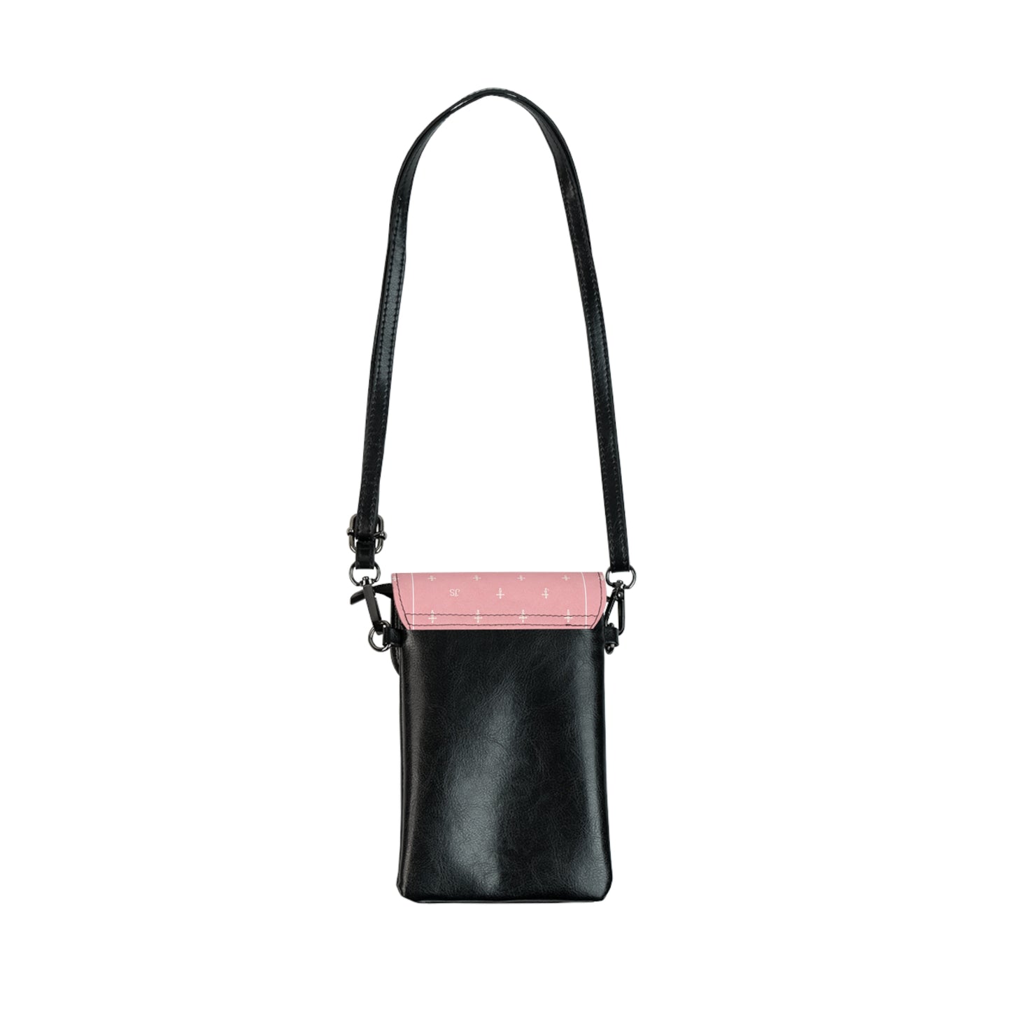 Pink Crossphone Small Cell Phone Wallet — Christian, Crossbody Phone Pouch with Card Slot