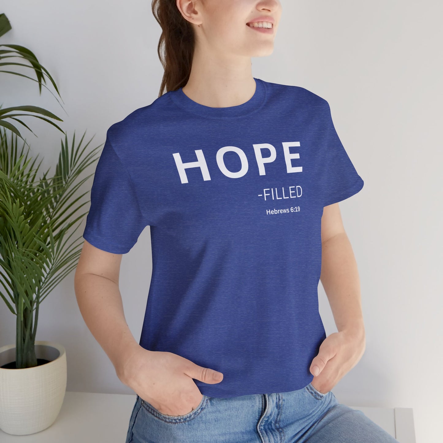 HOPE - filled - (Hebrews 6:19) | Christian Statement T-Shirt