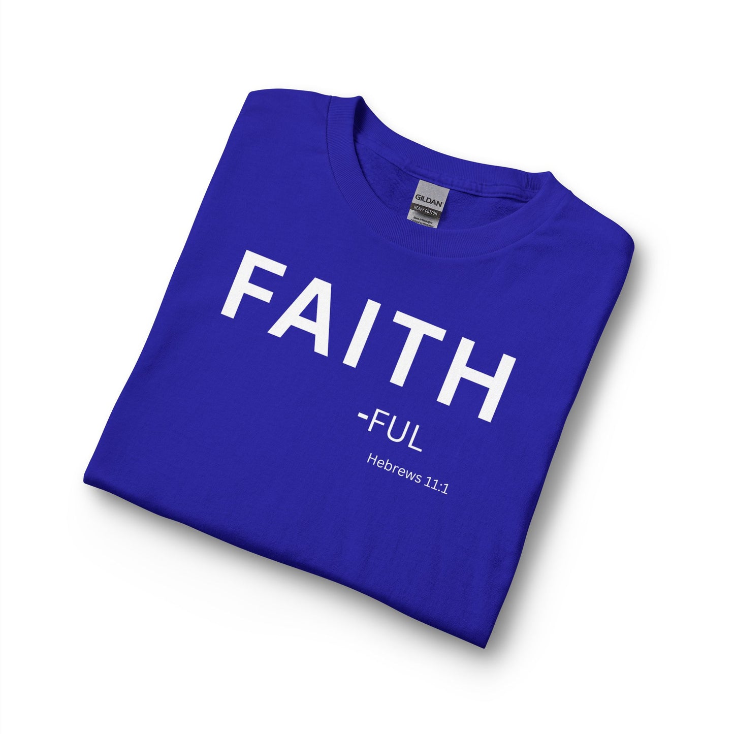 Faith-Ful Long Sleeve Tee – Christian Shirt (Hebrews 11:1)