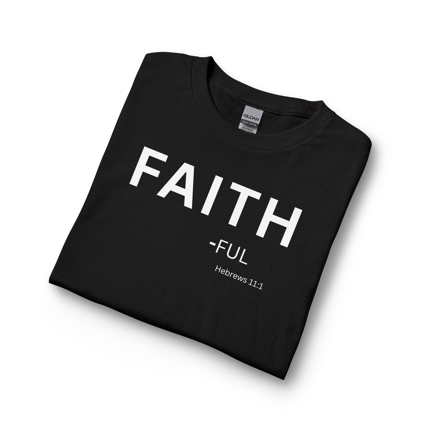 Faith-Ful Long Sleeve Tee – Christian Shirt (Hebrews 11:1)