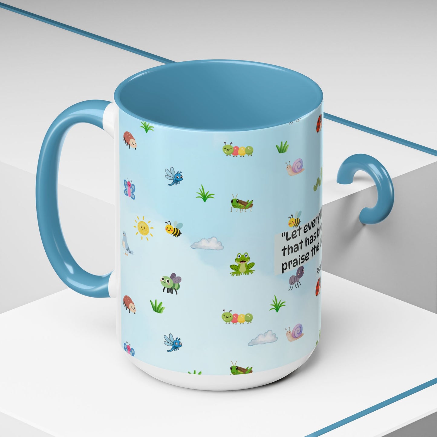 Christian Coffee Mug — Ceramic Accent Mug (Psalm 150:6)