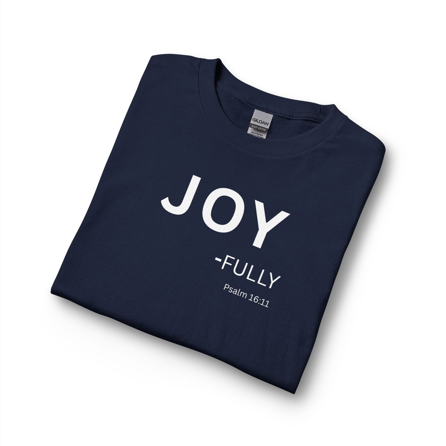 Joy-Fully Long Sleeve Tee – Christian Shirt (Psalm 16:11)