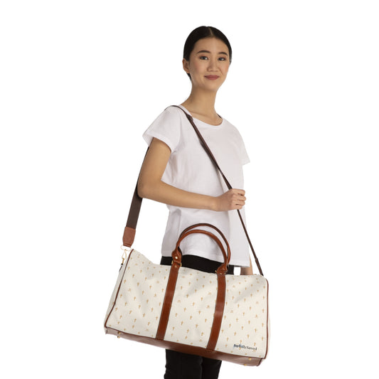 Christian Weekender Bag – Cross Pattern Travel Tote, Faith-Based Gift for Women