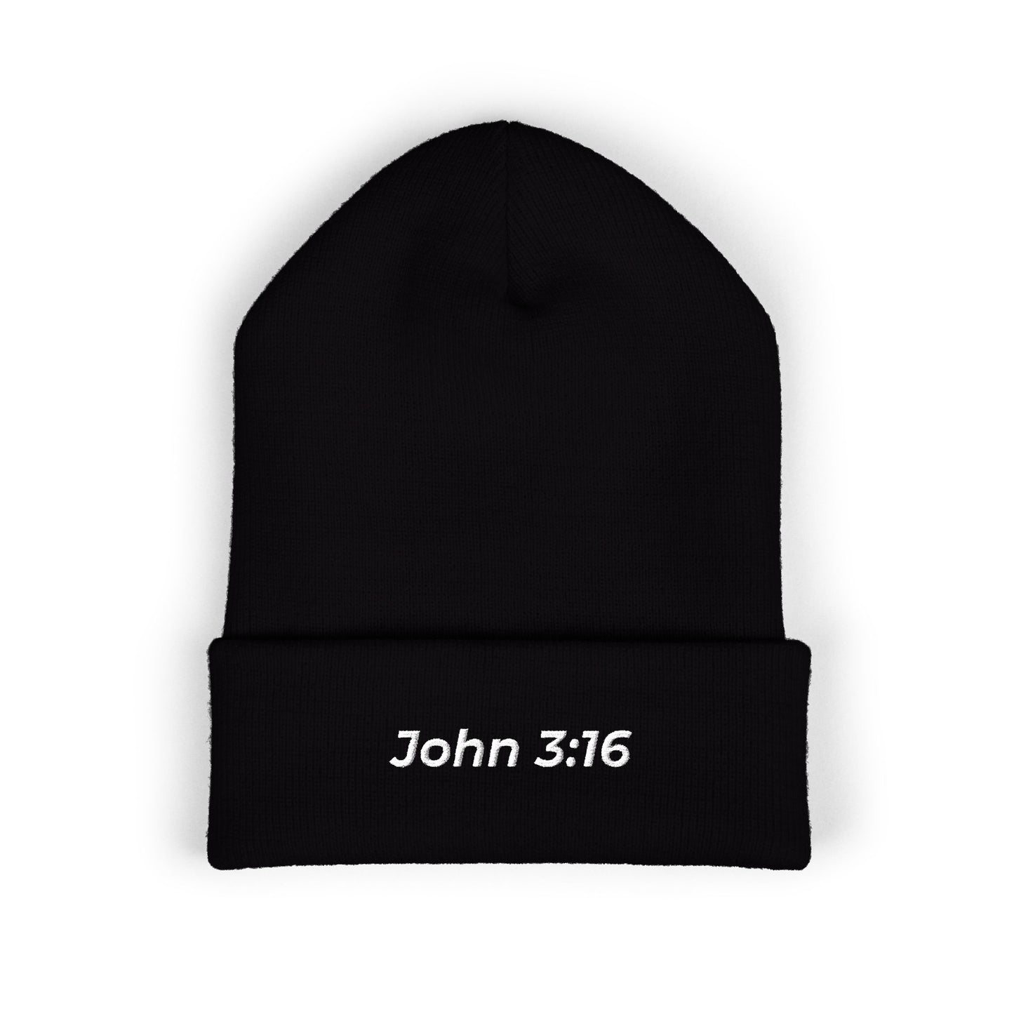 John 3:16 Embroidered Cuffed Beanie