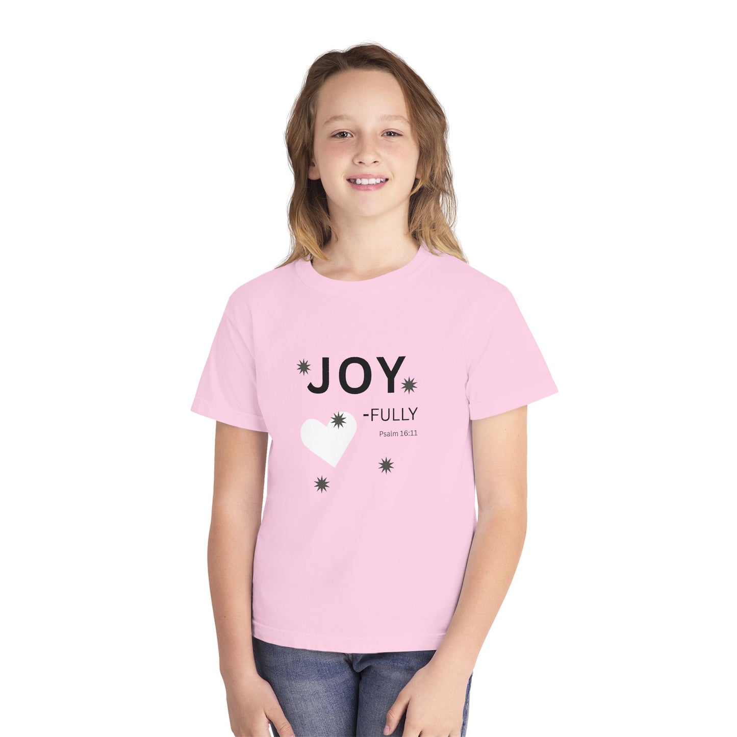JOY-fully Youth Tee, Psalm 16:11 —  Christian Kids T‑Shirt