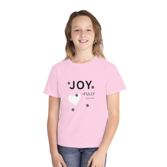 JOY-fully Youth Tee, Psalm 16:11 —  Christian Kids T‑Shirt