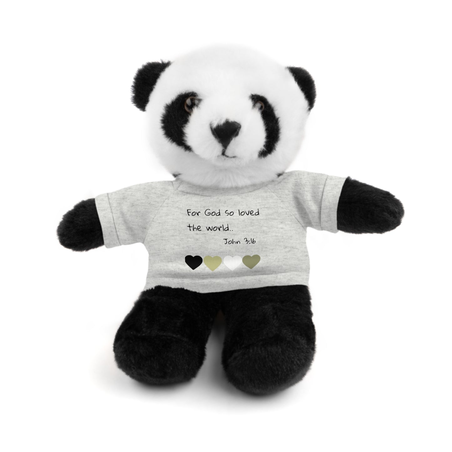 Christan Plush Toy, John 3:16  — Stuffed Animal with 'I Am a Child of God' T‑Shirt