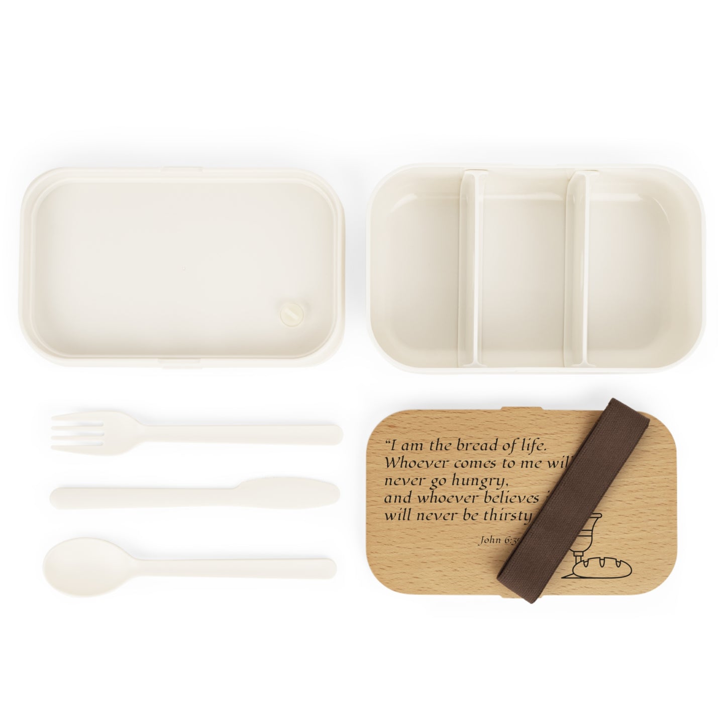 Christian Bento Lunch Box — "I Am the Bread of Life" John 6:35