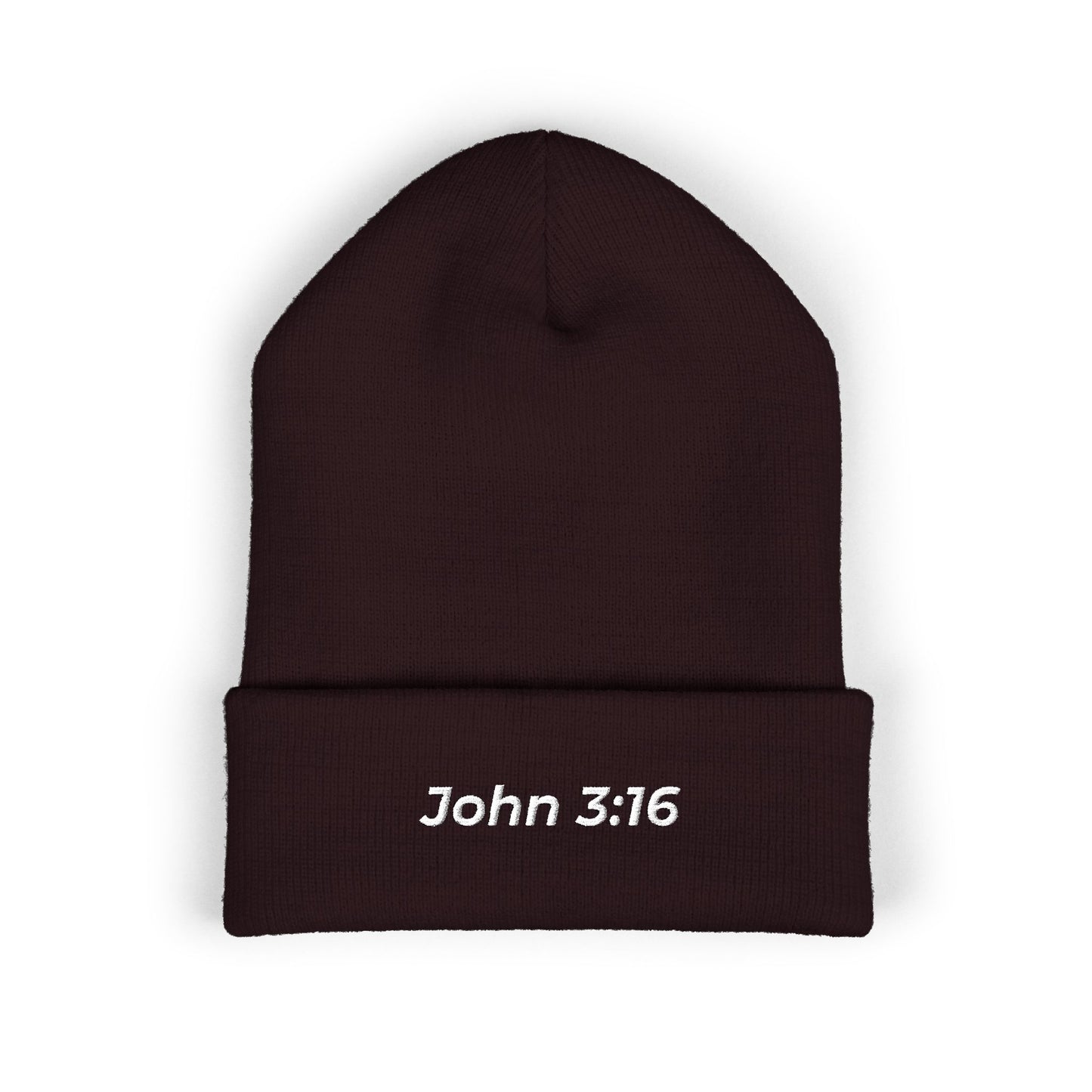 John 3:16 Embroidered Cuffed Beanie