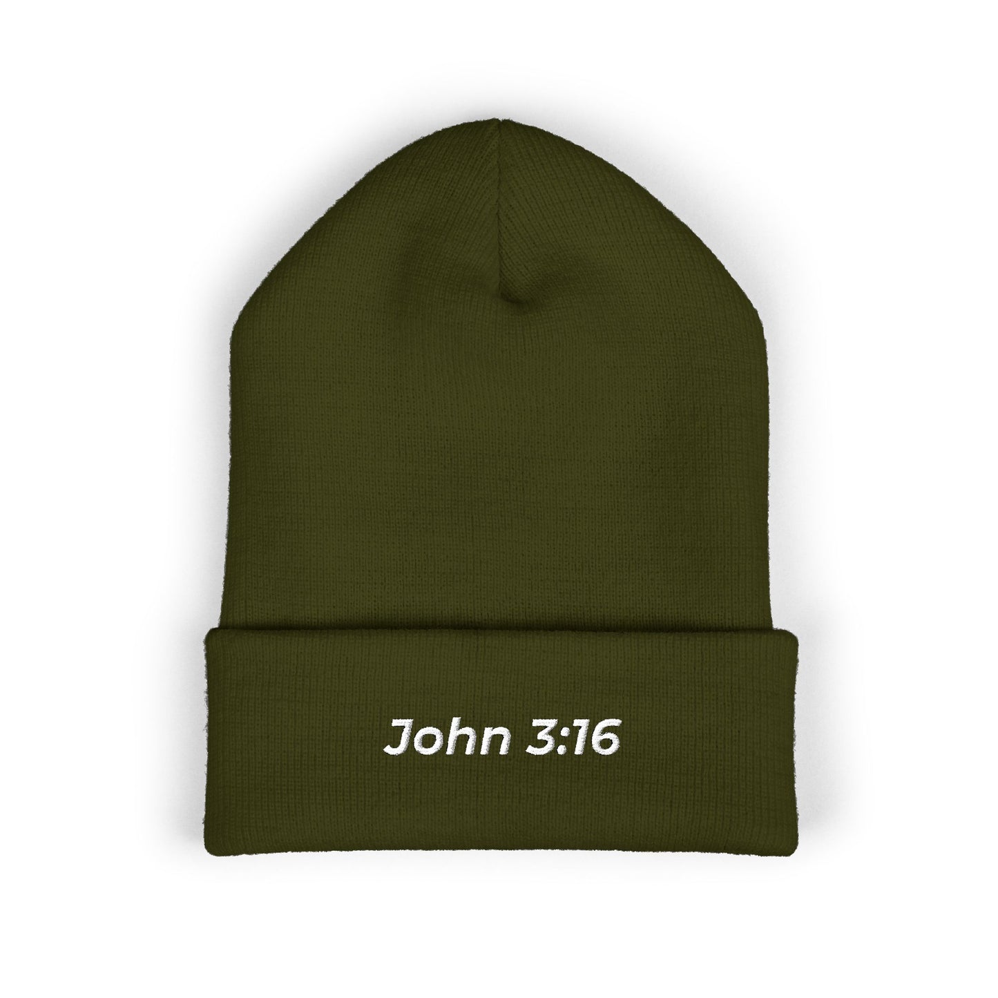 John 3:16 Embroidered Cuffed Beanie