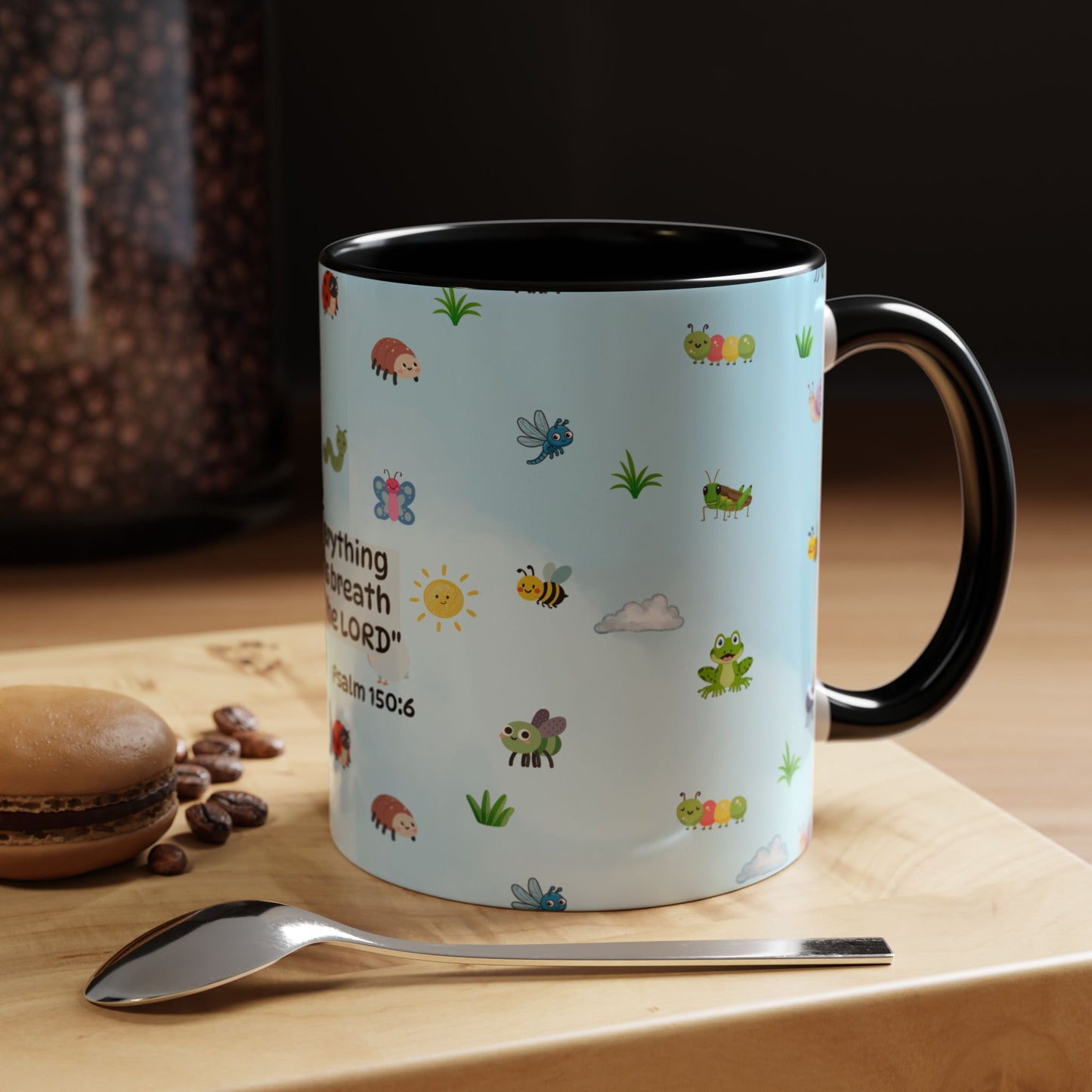 Christian Coffee Mug — Ceramic Accent Mug (Psalm 150:6)