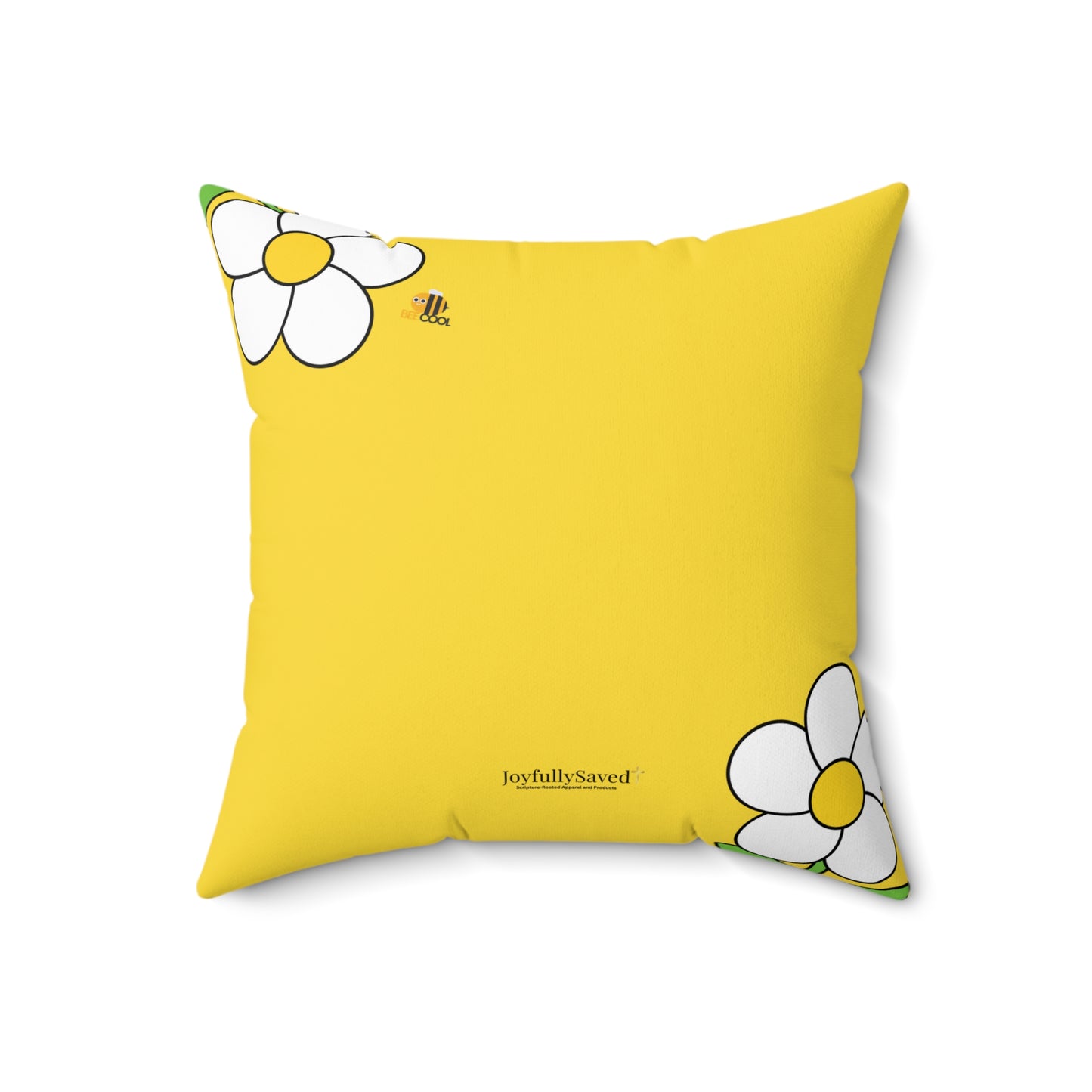 Mom You're a Gift Daisy Pillow, Proverbs 31:28 — Scripture & Bumblebee Accent Cushion, Christian gift