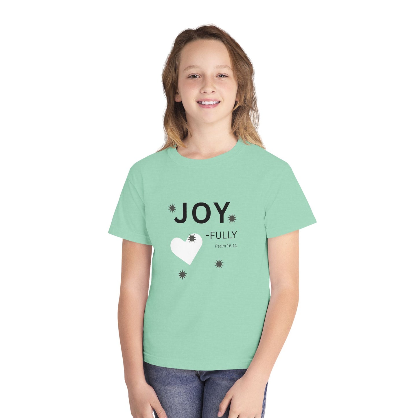 JOY-fully Youth Tee, Psalm 16:11 —  Christian Kids T‑Shirt