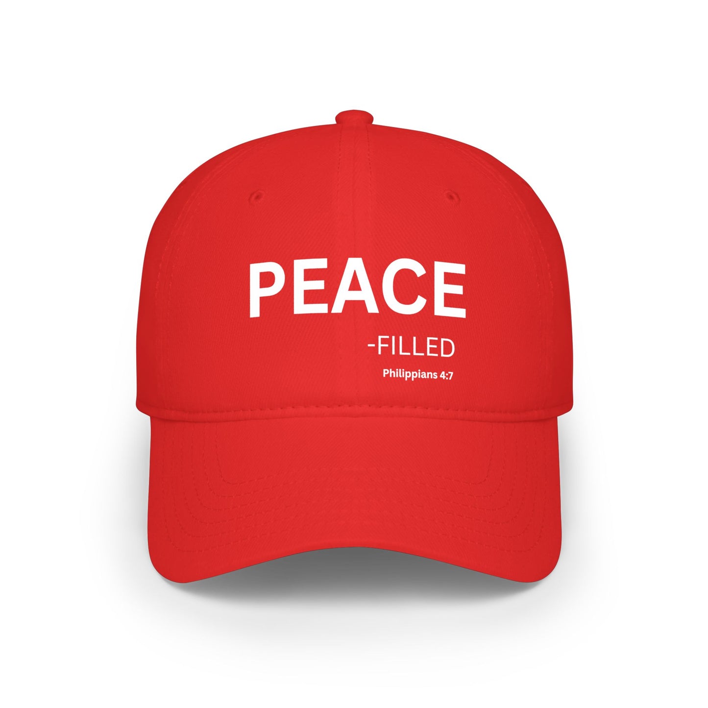 PEACE-filled Baseball Cap — Christian Hat (Philippians 4:7)