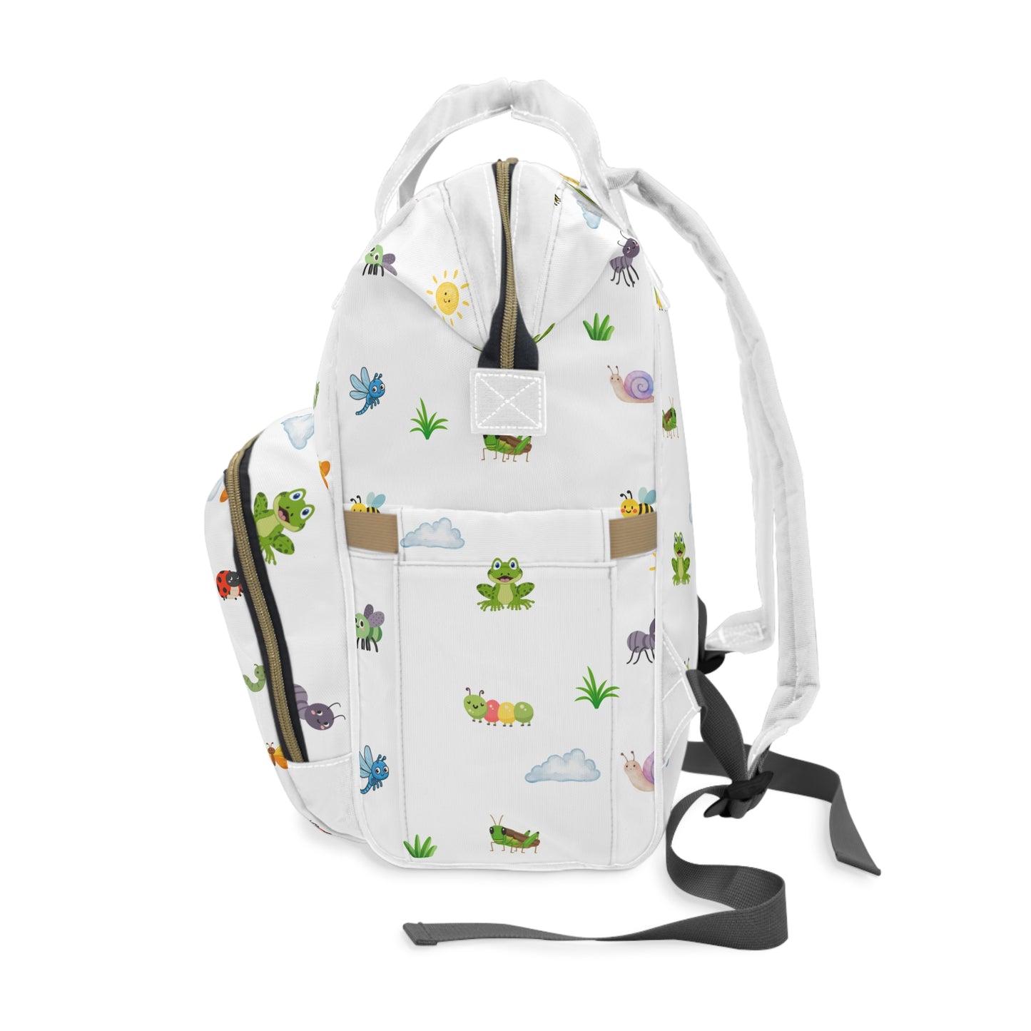 Cute Critters Diaper Backpack — Christian Diaper Bag (Psalm 150:6)