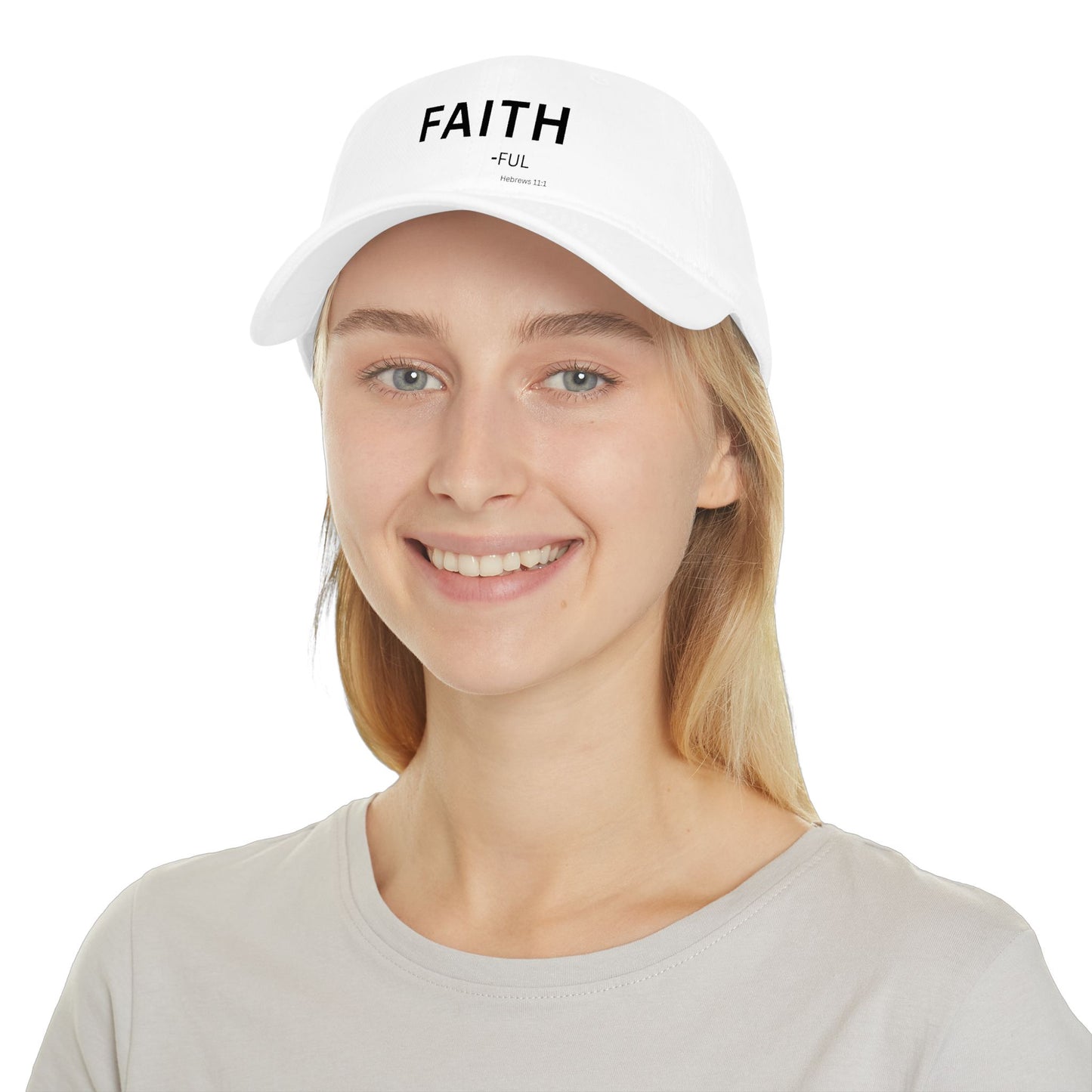 FAITH-ful Baseball Cap — Christian Hat (Hebrews 11:1)