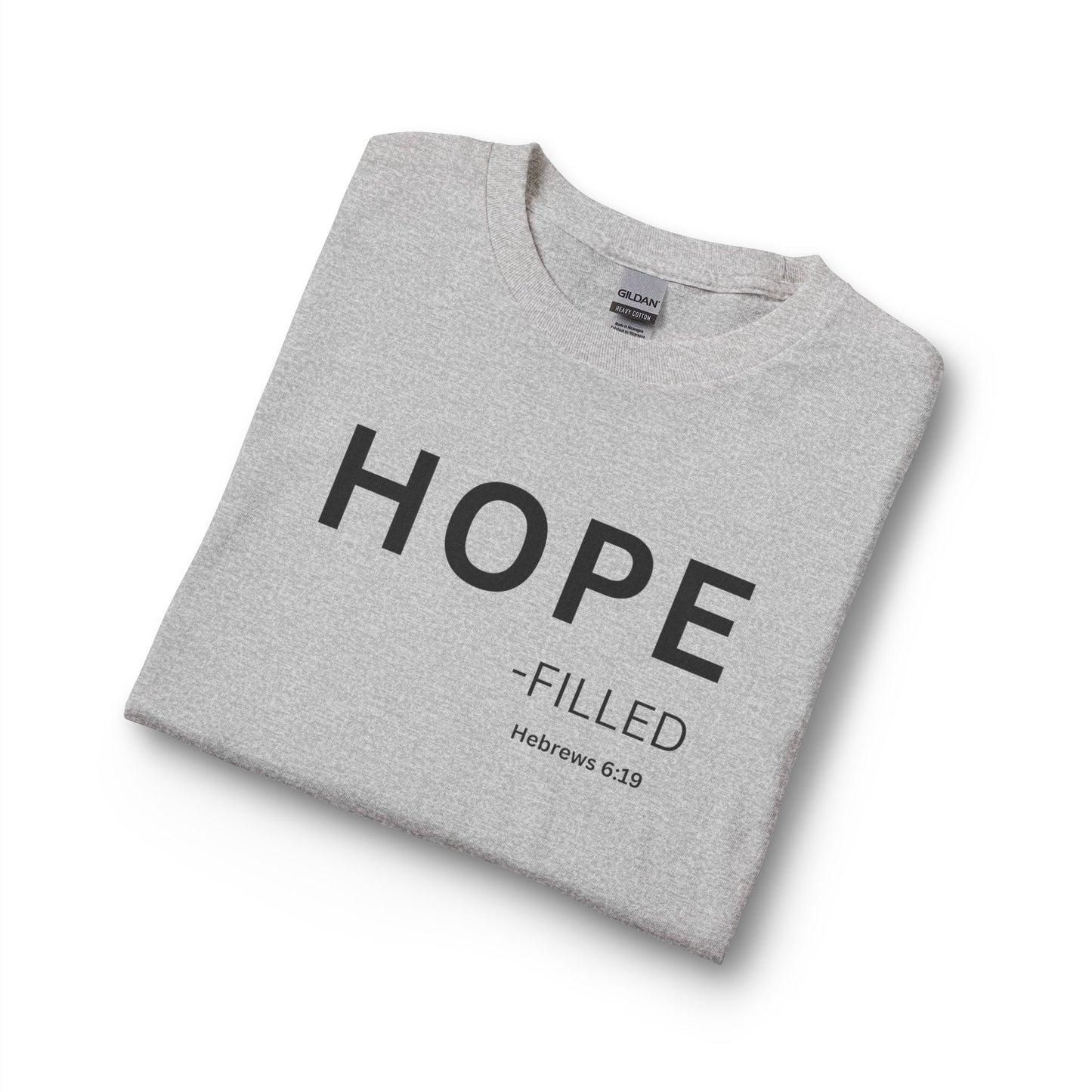 HOPE - filled Long Sleeve Tee — Christian Statement Shirt (Hebrews 6:19)