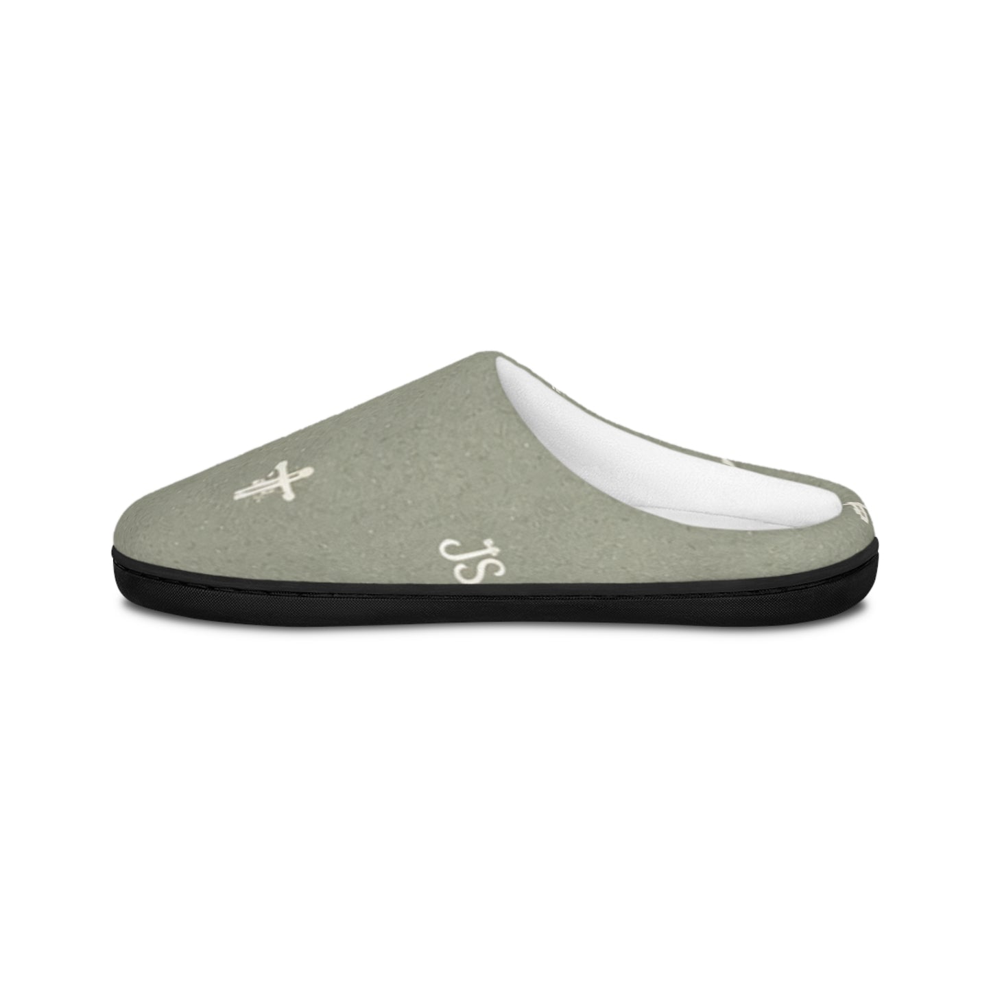 Christian Cross Pattern Women's Indoor Slippers — Signature JC Sage Design