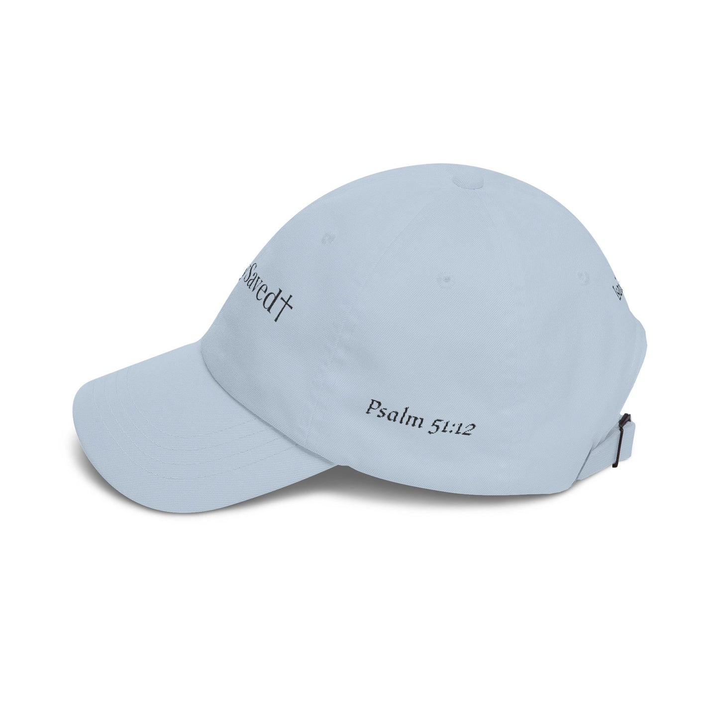 Classic "Dad" Cap, Cross logo with verses — Embroidered Christian Baseball Hat
