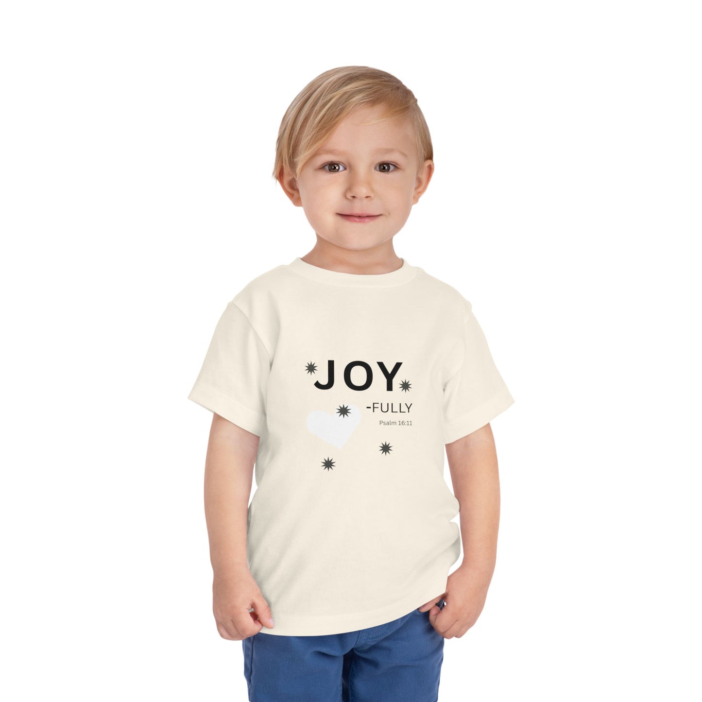 Joy-Fully Toddler Tee,  Psalm 16:11—  Christian Toddler Shirt