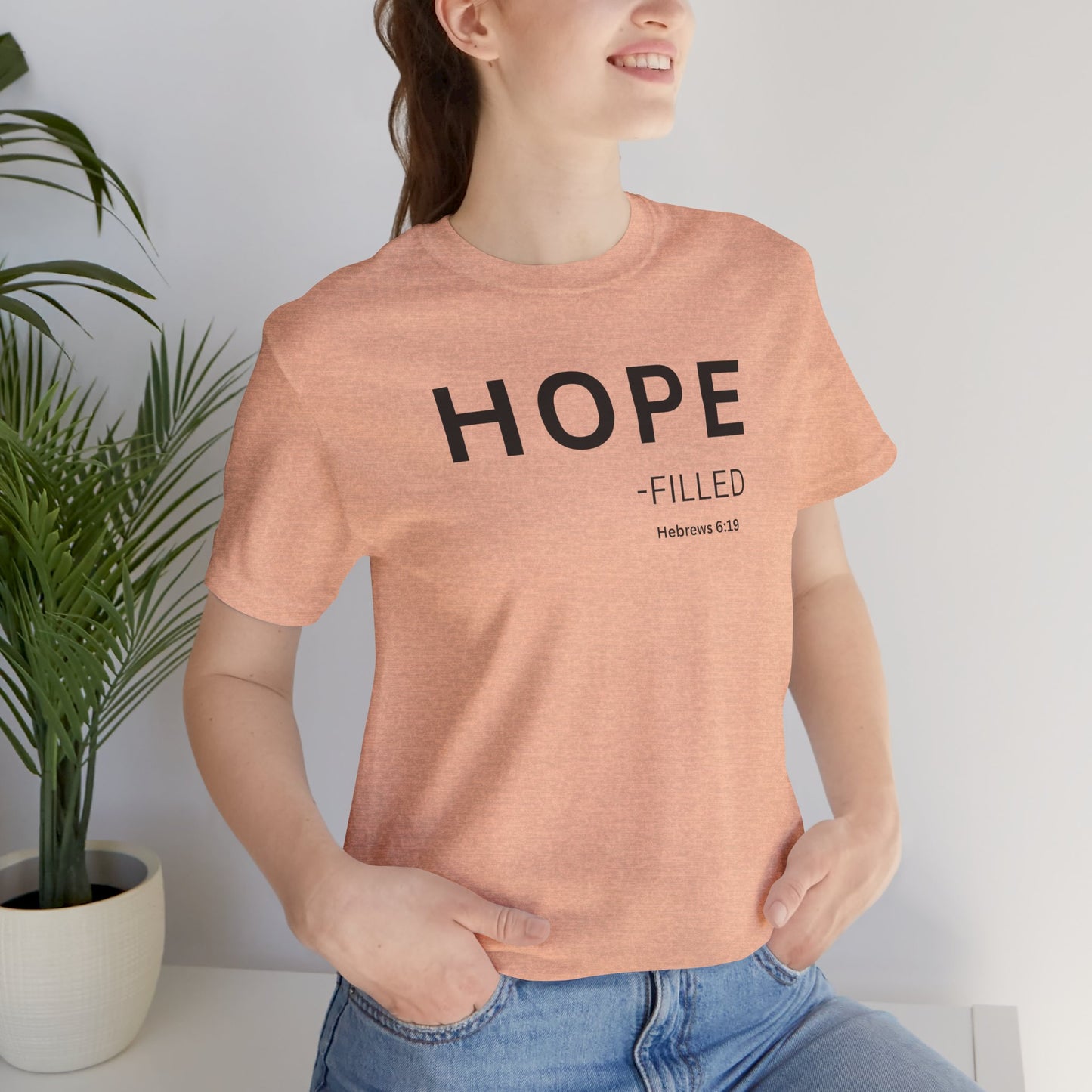 HOPE - filled - (Hebrews 6:19) | Christian Statement T-Shirt