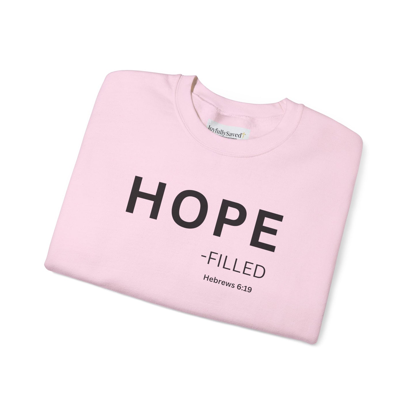 HOPE-filled Sweatshirt | Chritian Unisex clothing (Hebrews 6:19)