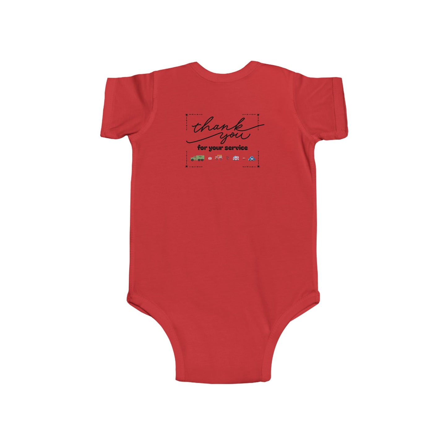 Christian Infant Bodysuit - Ambulance Baby Onesie (John 15:13)