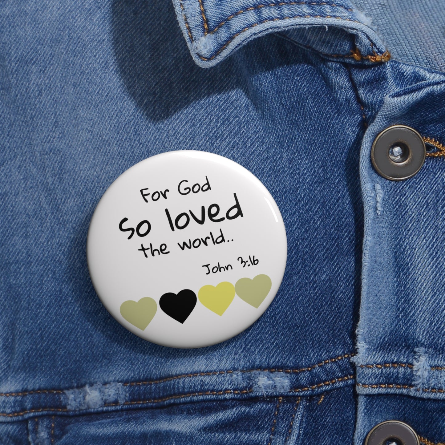 John 3:16 Pin Button — Christian Faith Lapel Pin