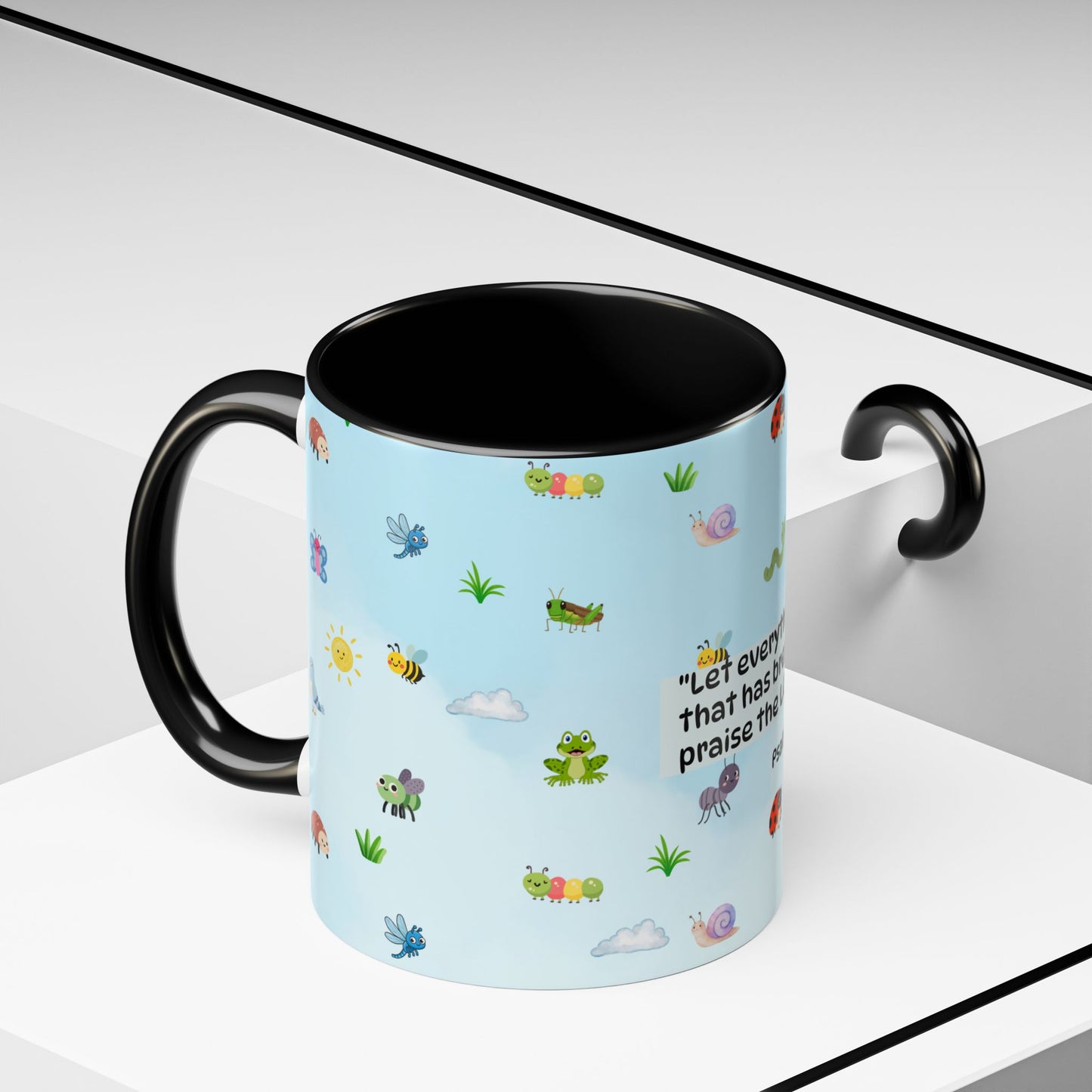 Christian Coffee Mug — Ceramic Accent Mug (Psalm 150:6)