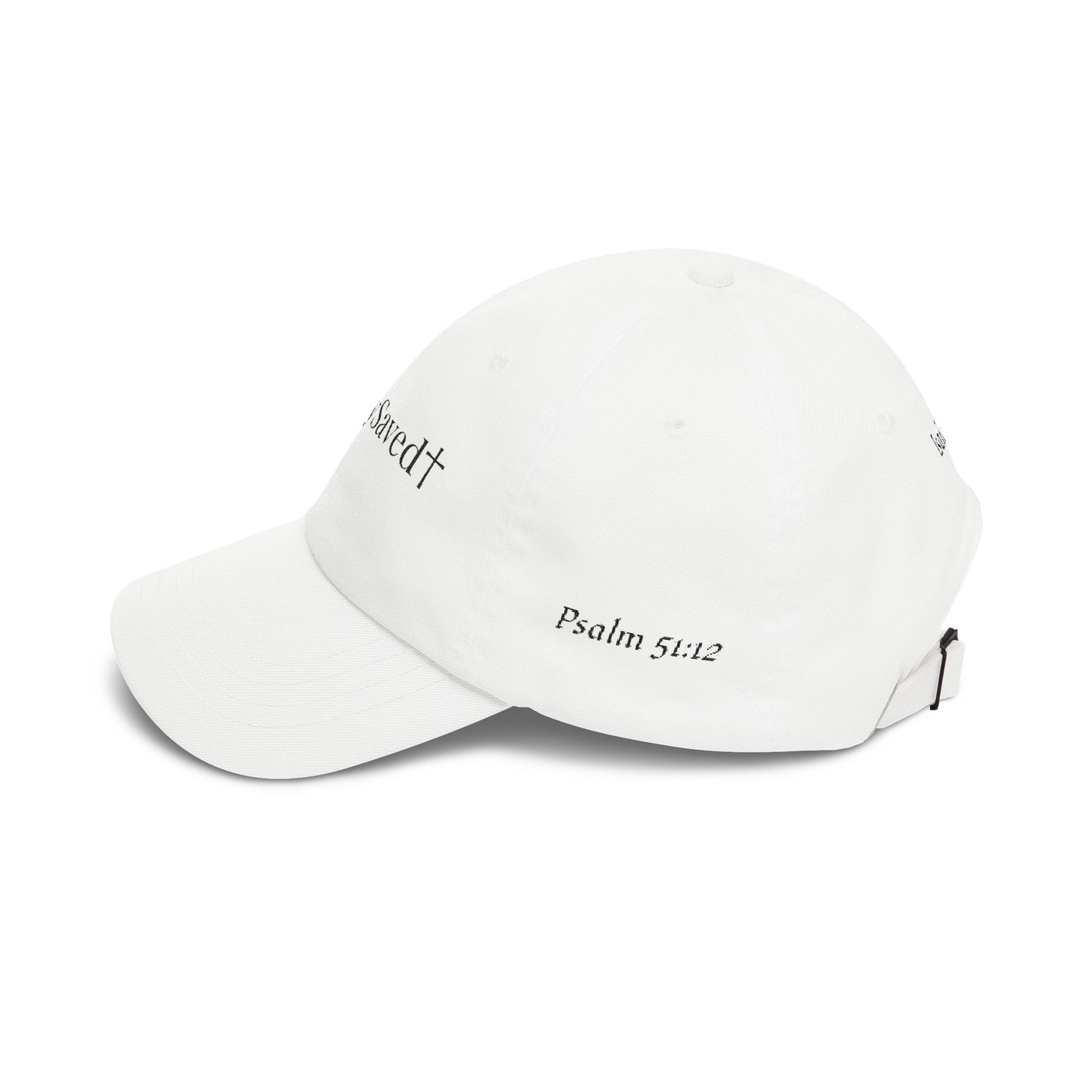 Classic "Dad" Cap, Cross logo with verses — Embroidered Christian Baseball Hat