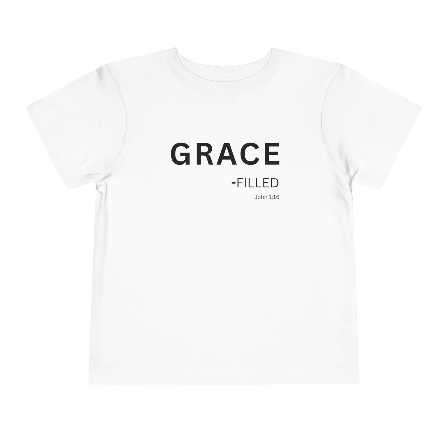 GRACE-filled Toddler Tee,  John 1:16—  Christian Toddler Shirt