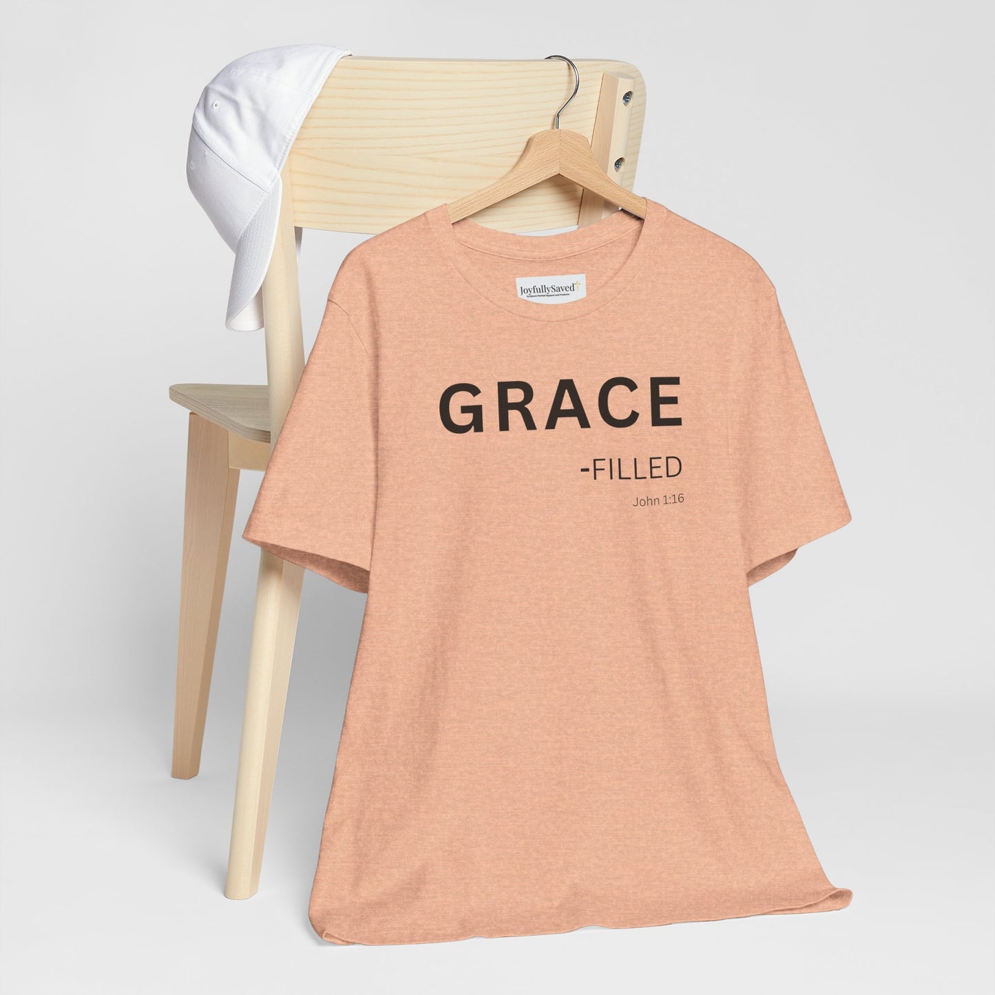GRACE-filled–(John 1:16) | Christian Statement T-Shirt