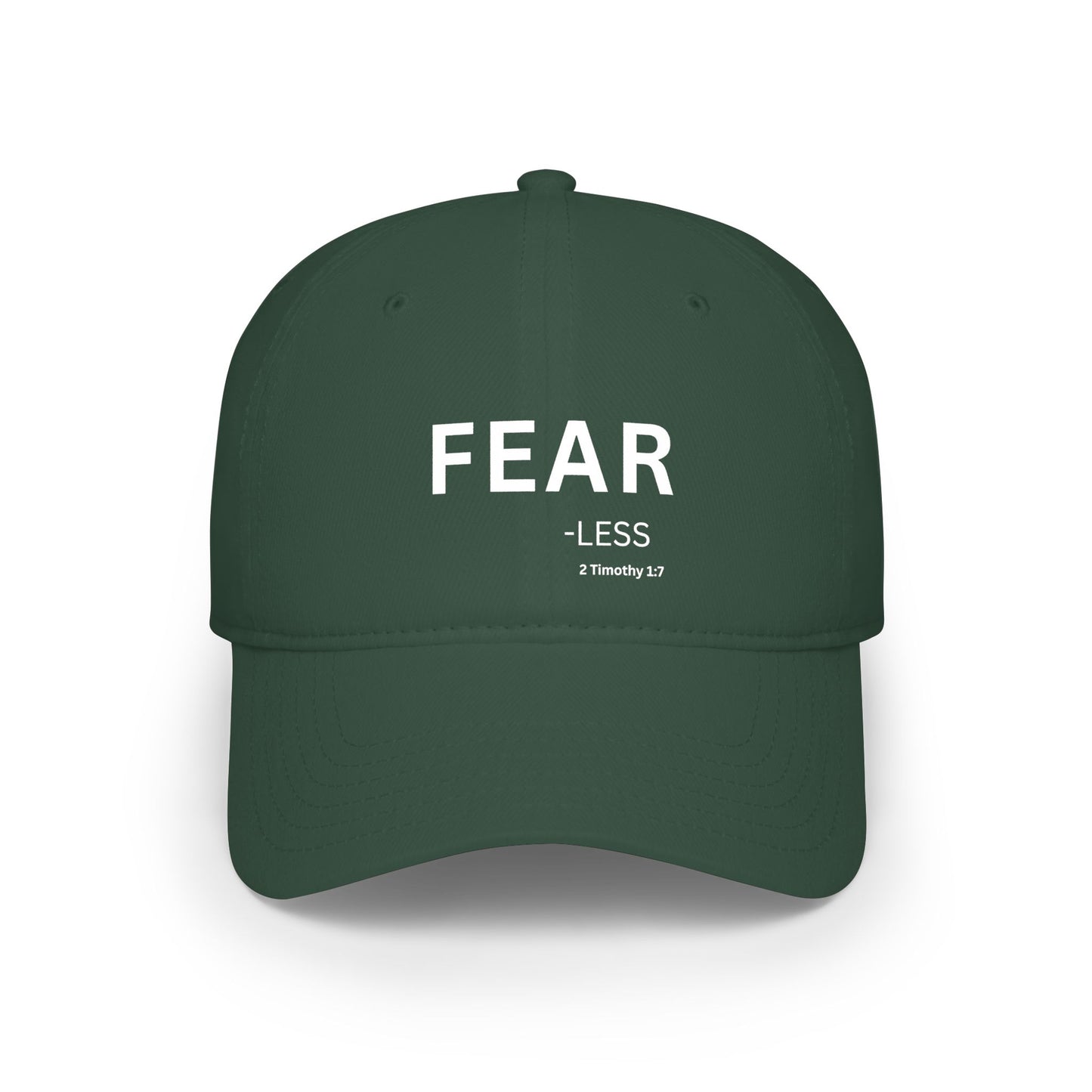 FEAR-less  Baseball Cap — Christian Hat (2 Timothy 1:7)