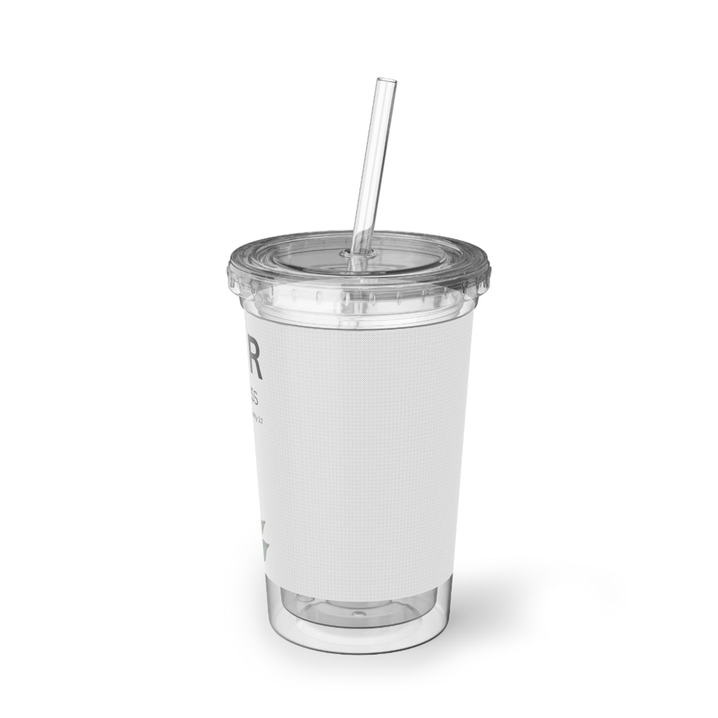 Fear-less Acrylic Tumbler — Floral Faith Travel Cup (2 Timothy 1:7)