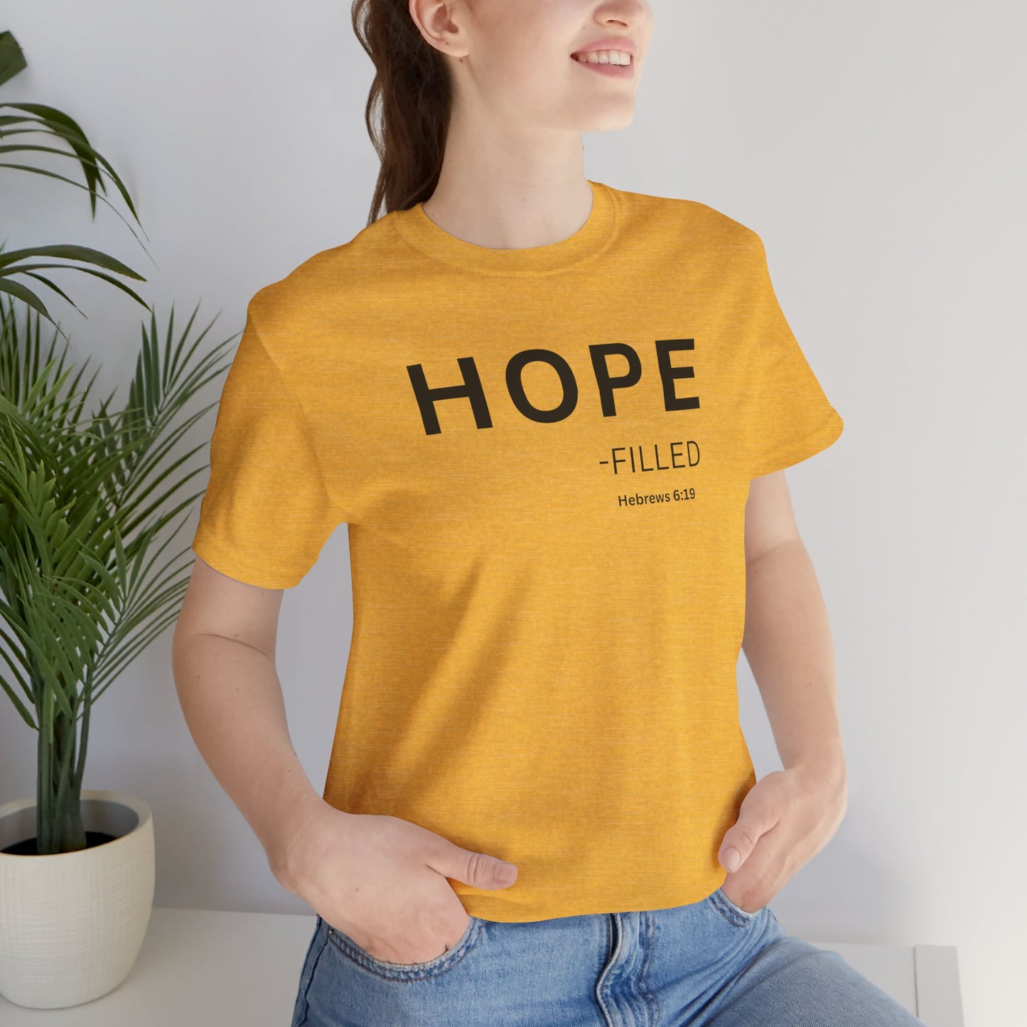 HOPE - filled - (Hebrews 6:19) | Christian Statement T-Shirt