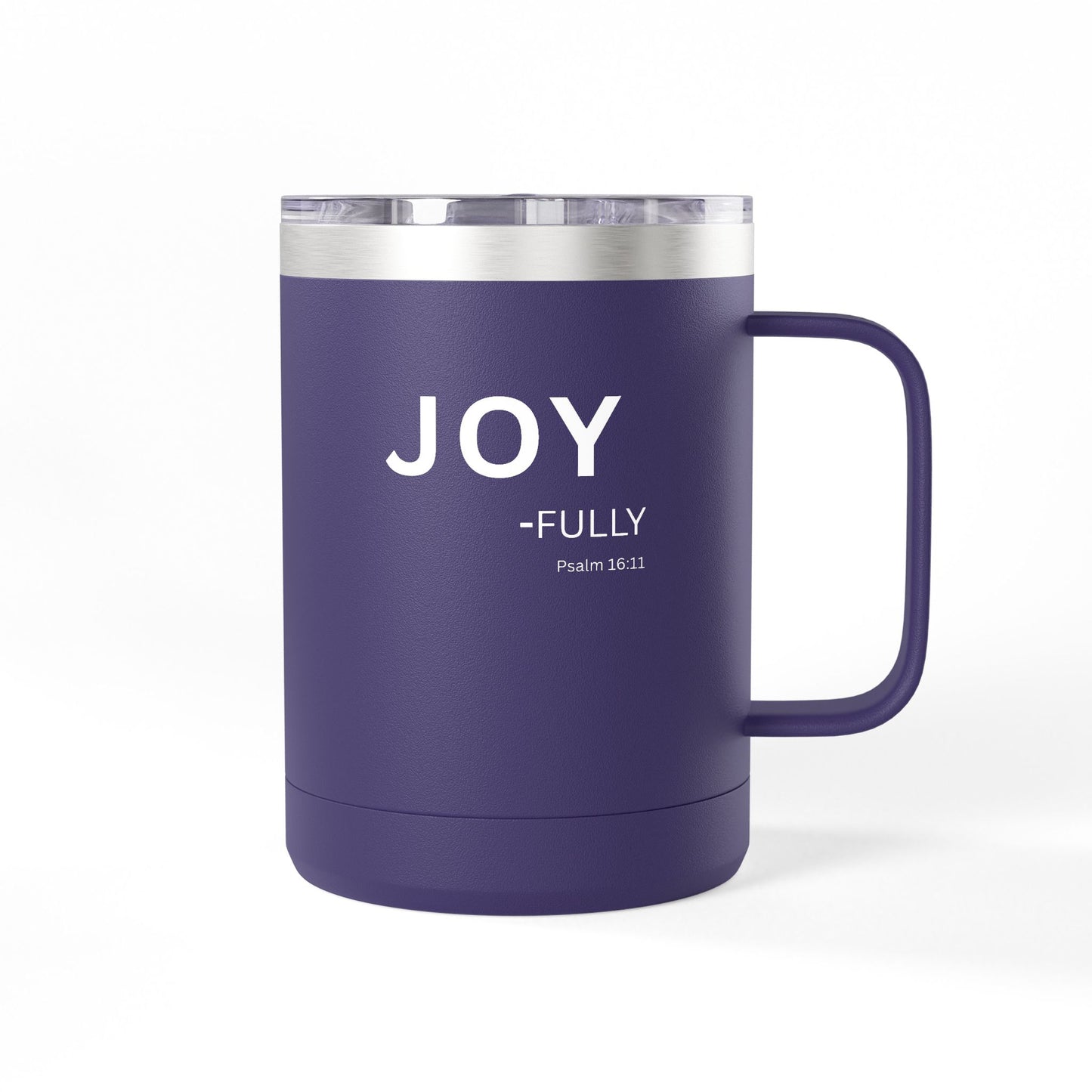 JOY-fully 15oz Coffee Mug Tumbler — Christian Faith Gift, John 1:16