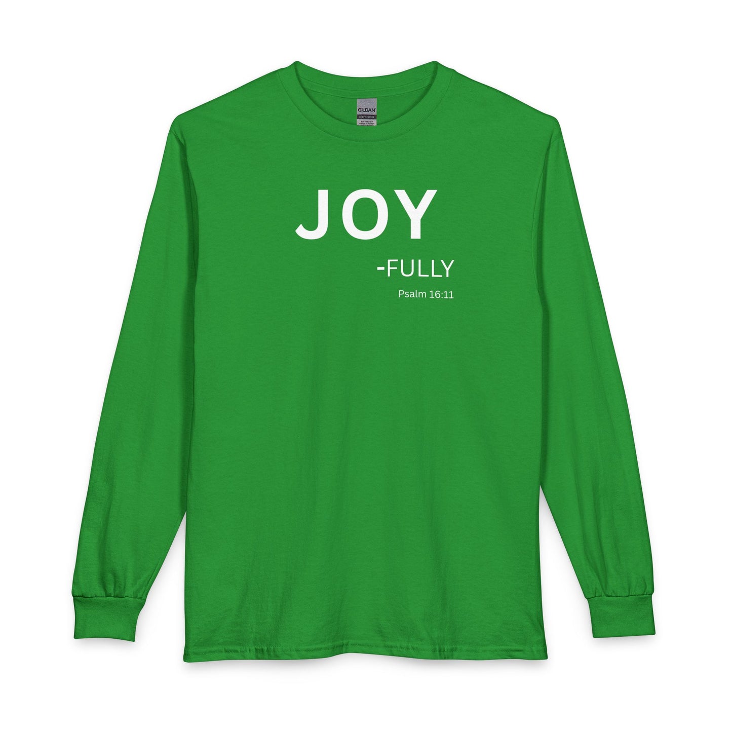 Joy-Fully Long Sleeve Tee – Christian Shirt (Psalm 16:11)