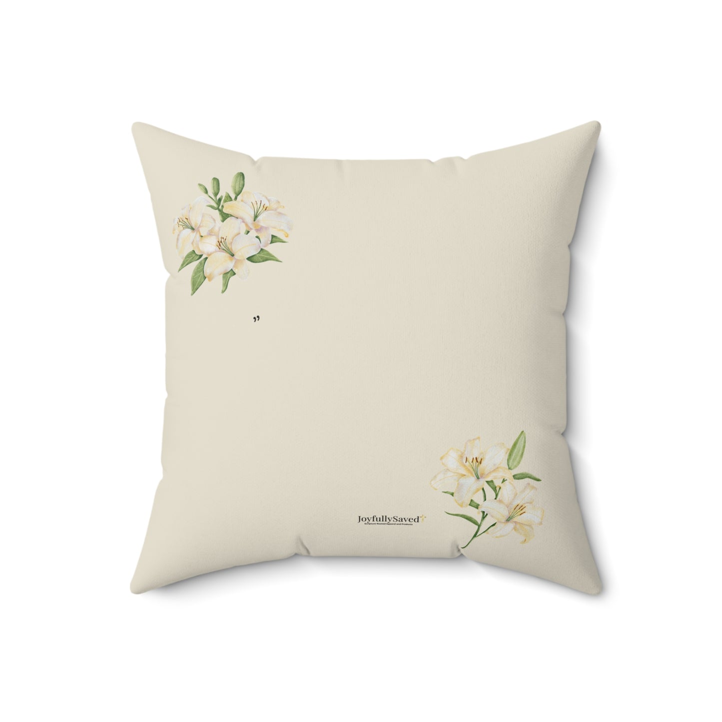 MOM "Thank You" from 1 person, Square Pillow, Proverbs 22:6 — Christian Pillow, religious gift