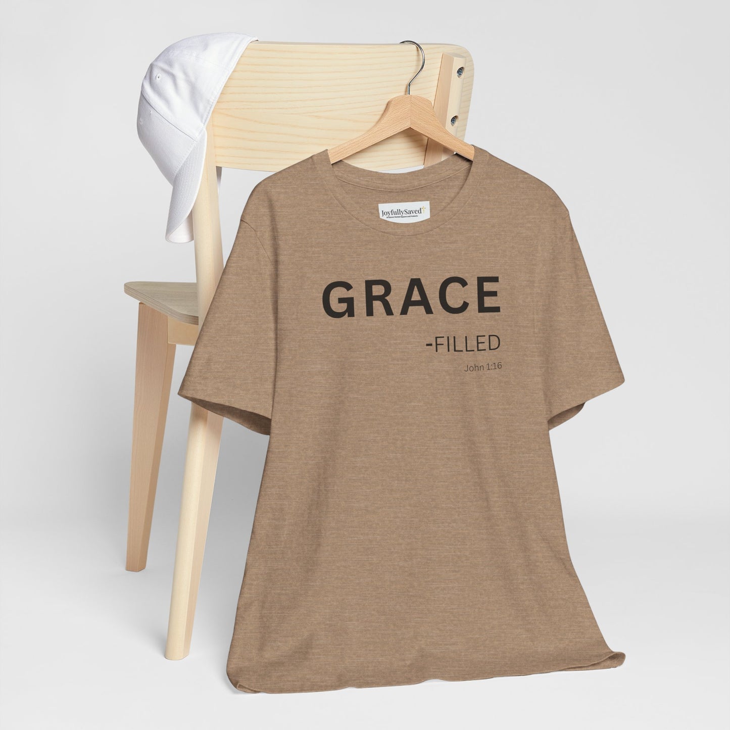 GRACE-filled–(John 1:16) | Christian Statement T-Shirt