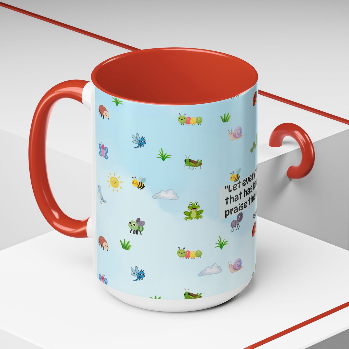 Christian Coffee Mug — Ceramic Accent Mug (Psalm 150:6)